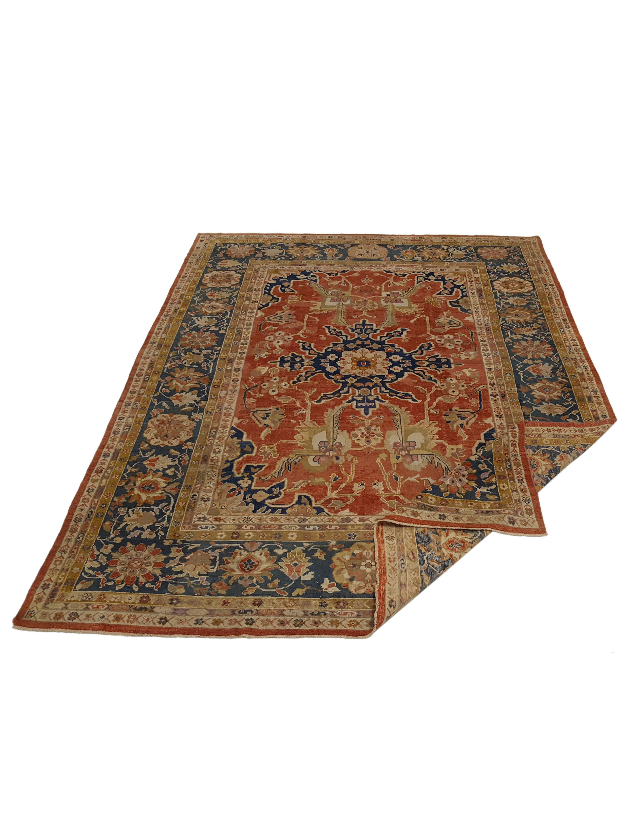 Antique Sultanabad Rust 10x13 - Image 2 of 5