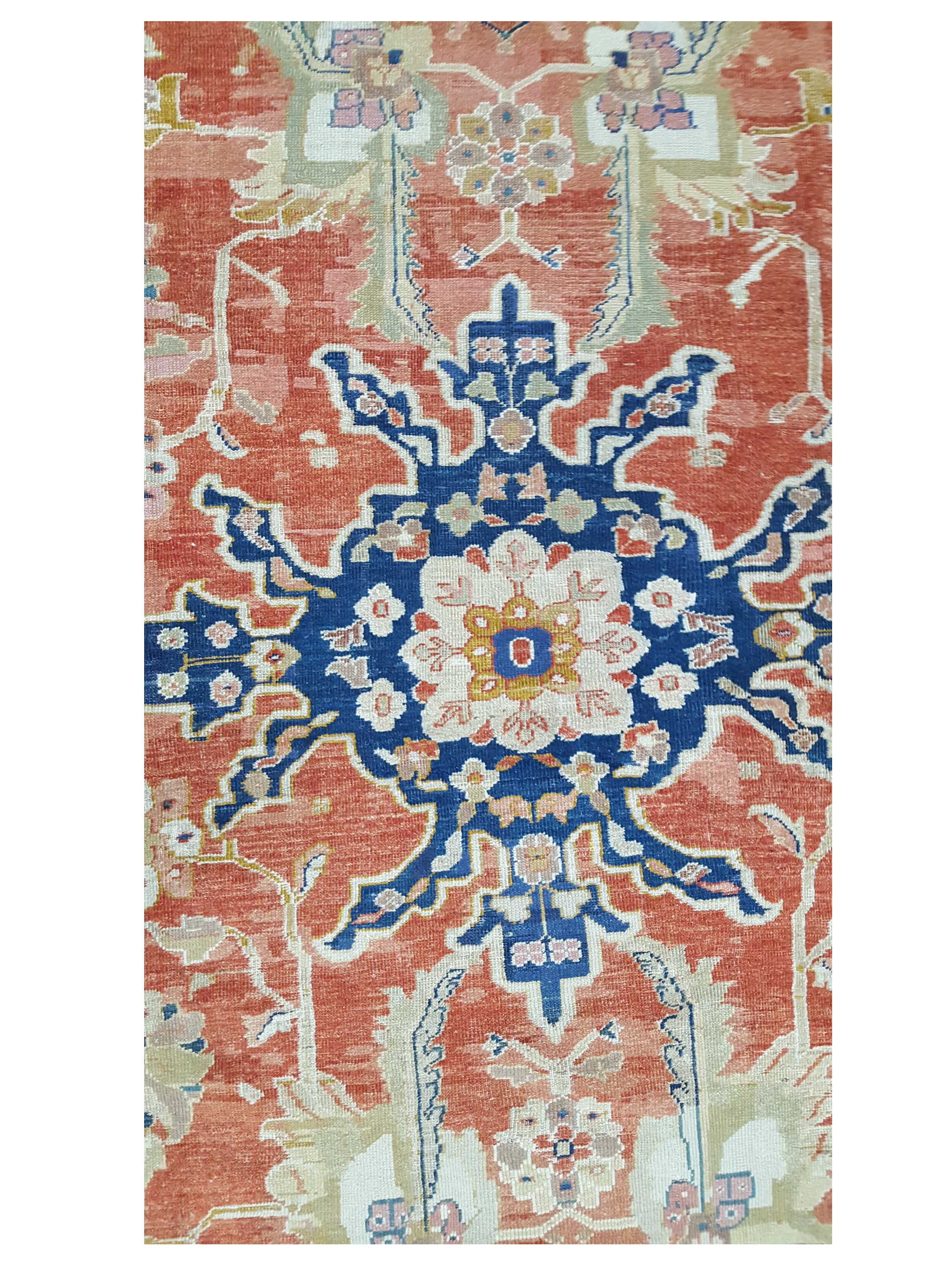 Antique Sultanabad Rust 10x13 - Image 4 of 5