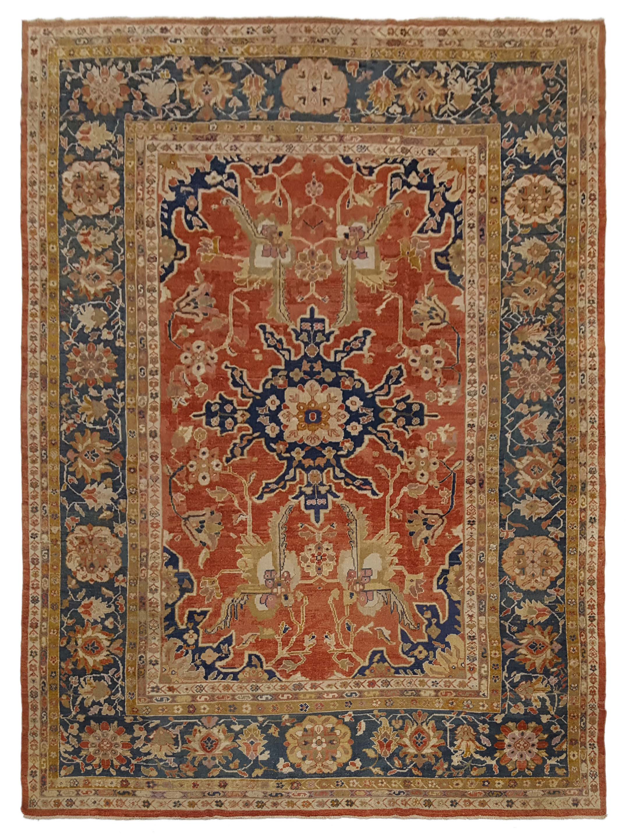 Antique Sultanabad Rust 10x13