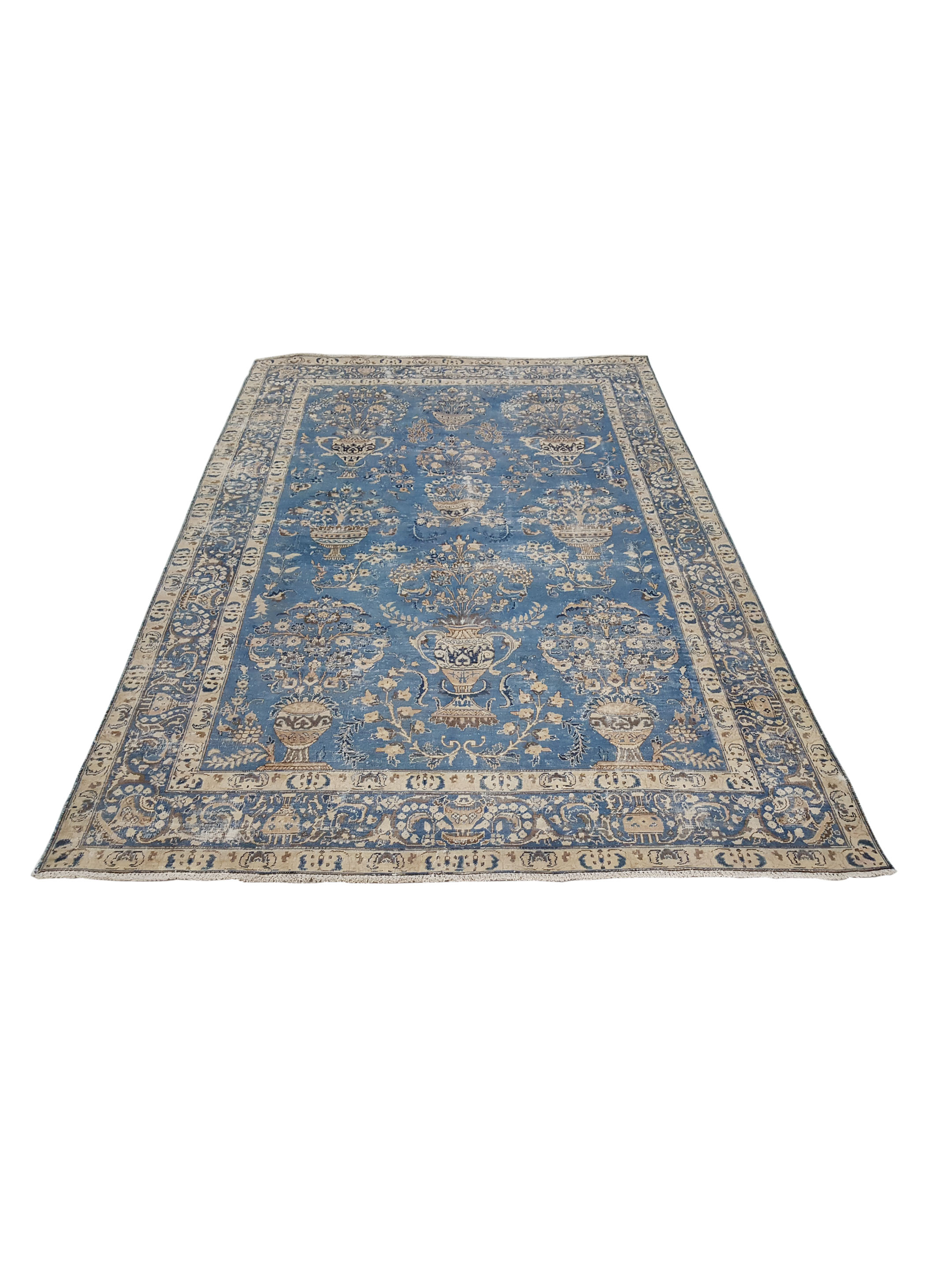 Antique Mashad Blue 7x10 - Image 2 of 6