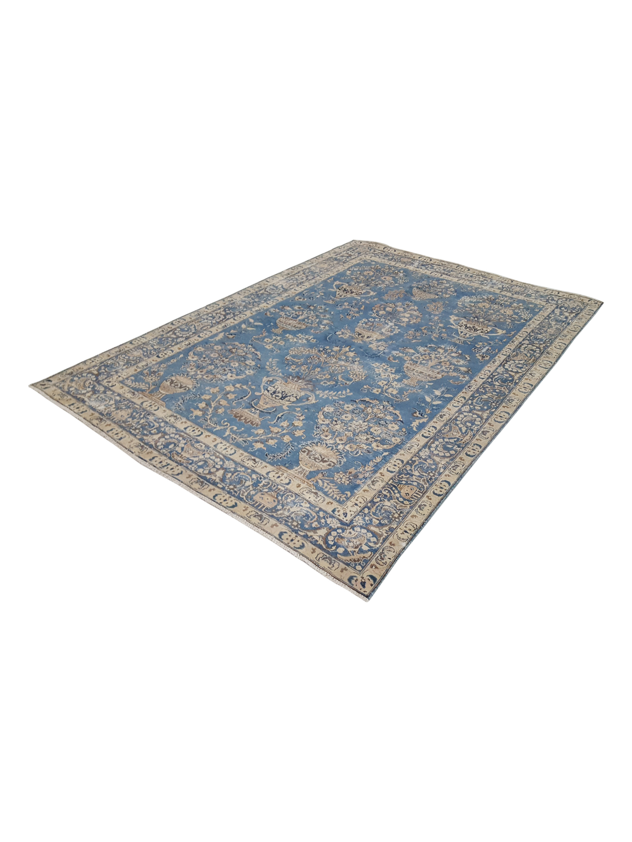 Antique Mashad Blue 7x10 - Image 6 of 6