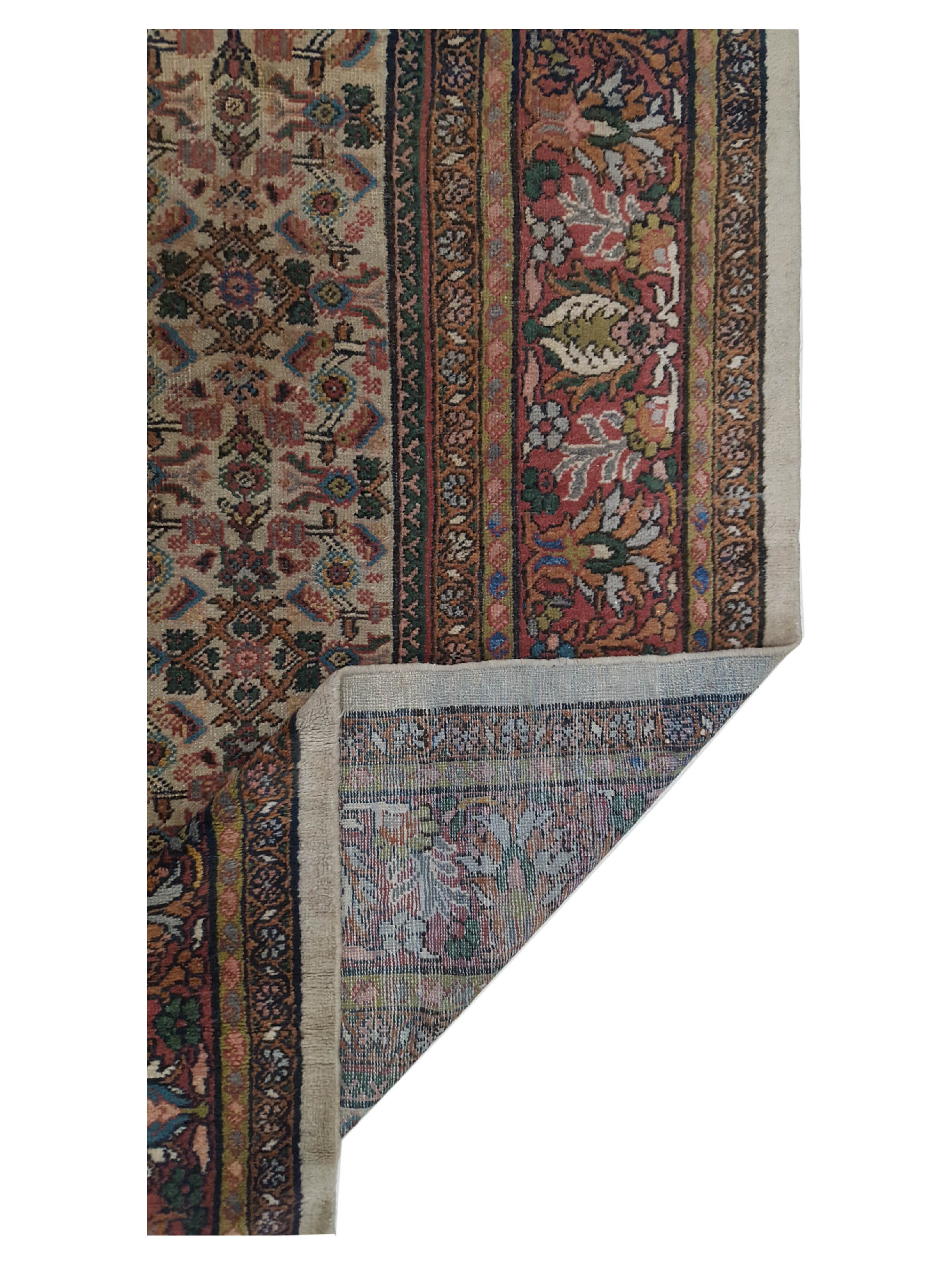 Antique Sultanabad Ivory 11x18 - Image 3 of 8