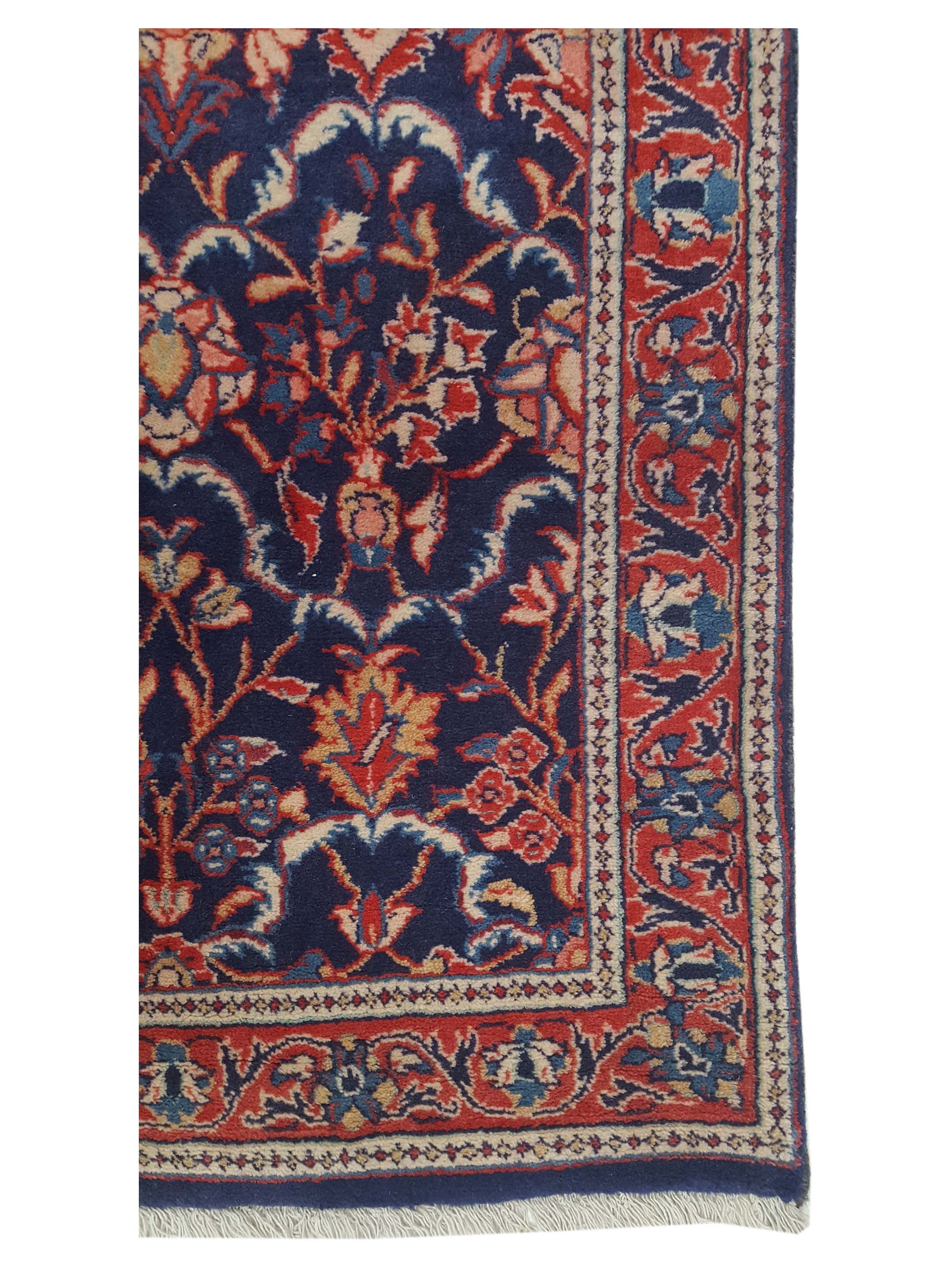 Sarouk Hand Knotted Blue 3x14 - Image 4 of 4