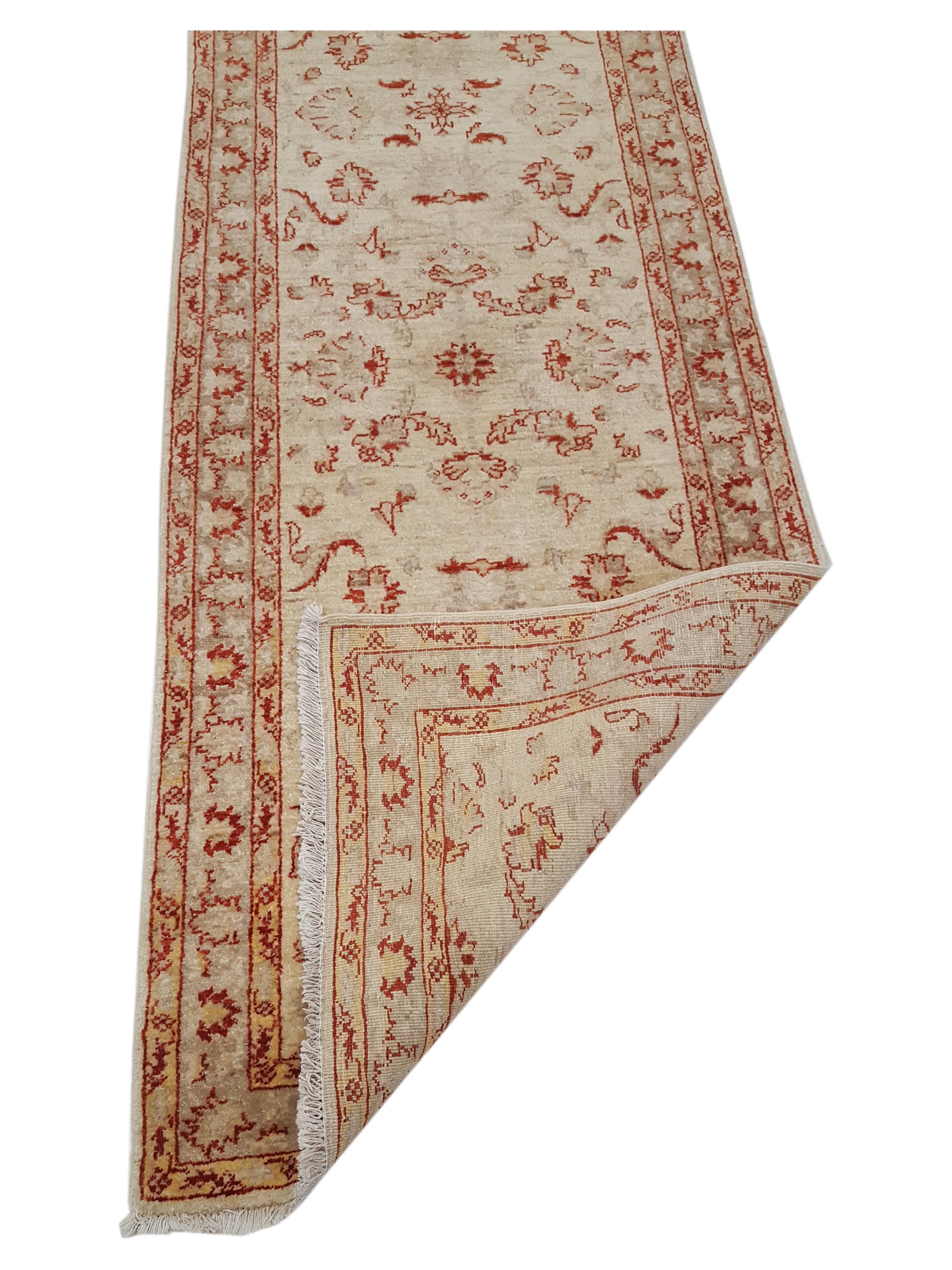 Ziegler Hand Knotted Ivory 3x10 - Image 3 of 6