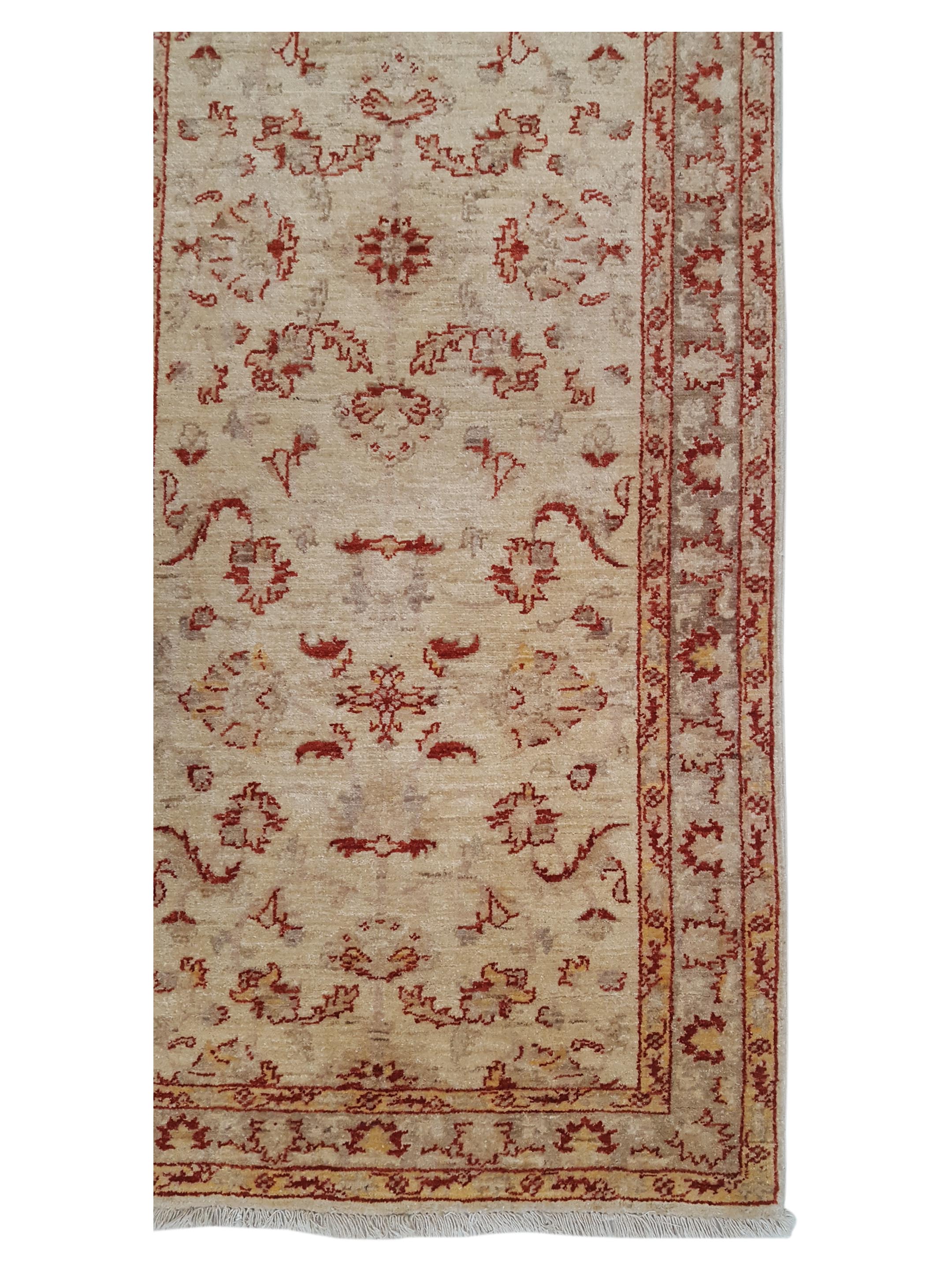 Ziegler Hand Knotted Ivory 3x10 - Image 4 of 6