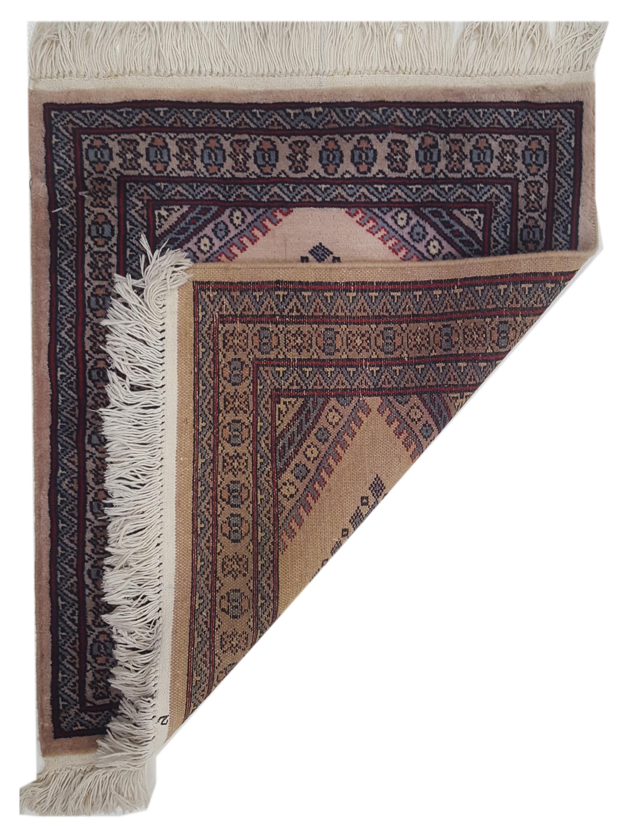Bokhara Hand Knotted Beige 2x2 - Image 5 of 5