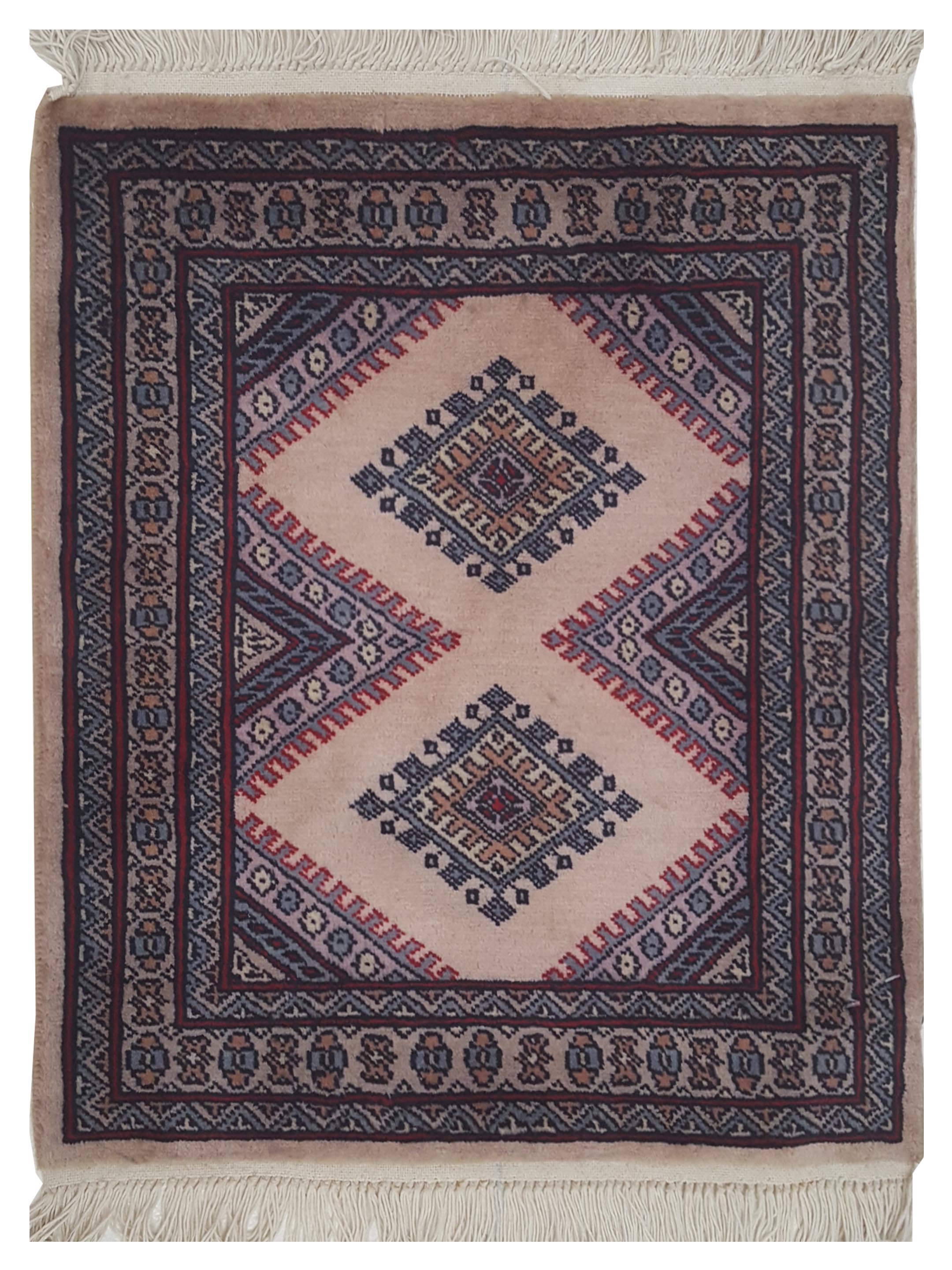 Bokhara Hand Knotted Beige 2x2