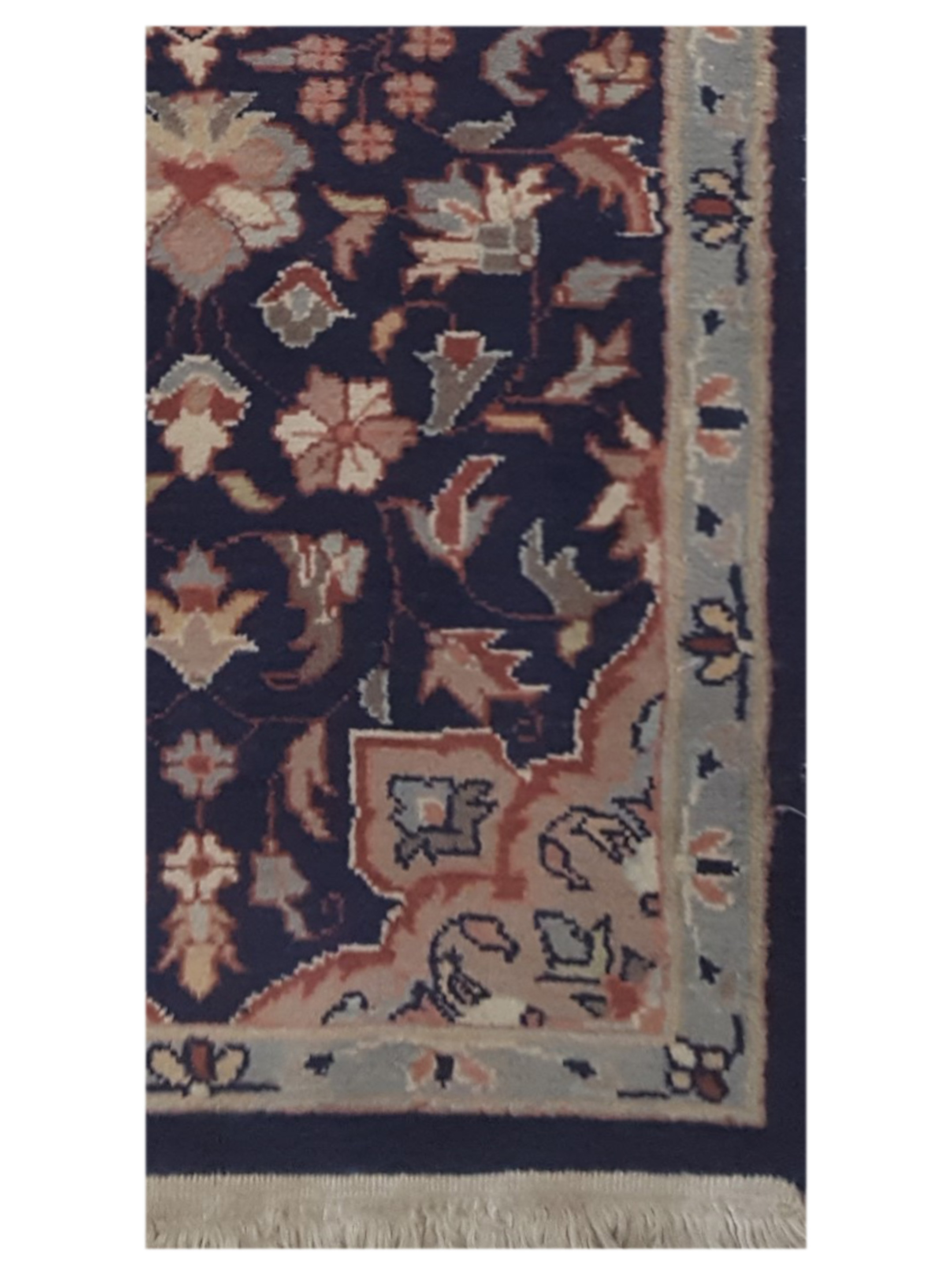 Classic Hand Knotted Navy 2x4 - Image 4 of 6