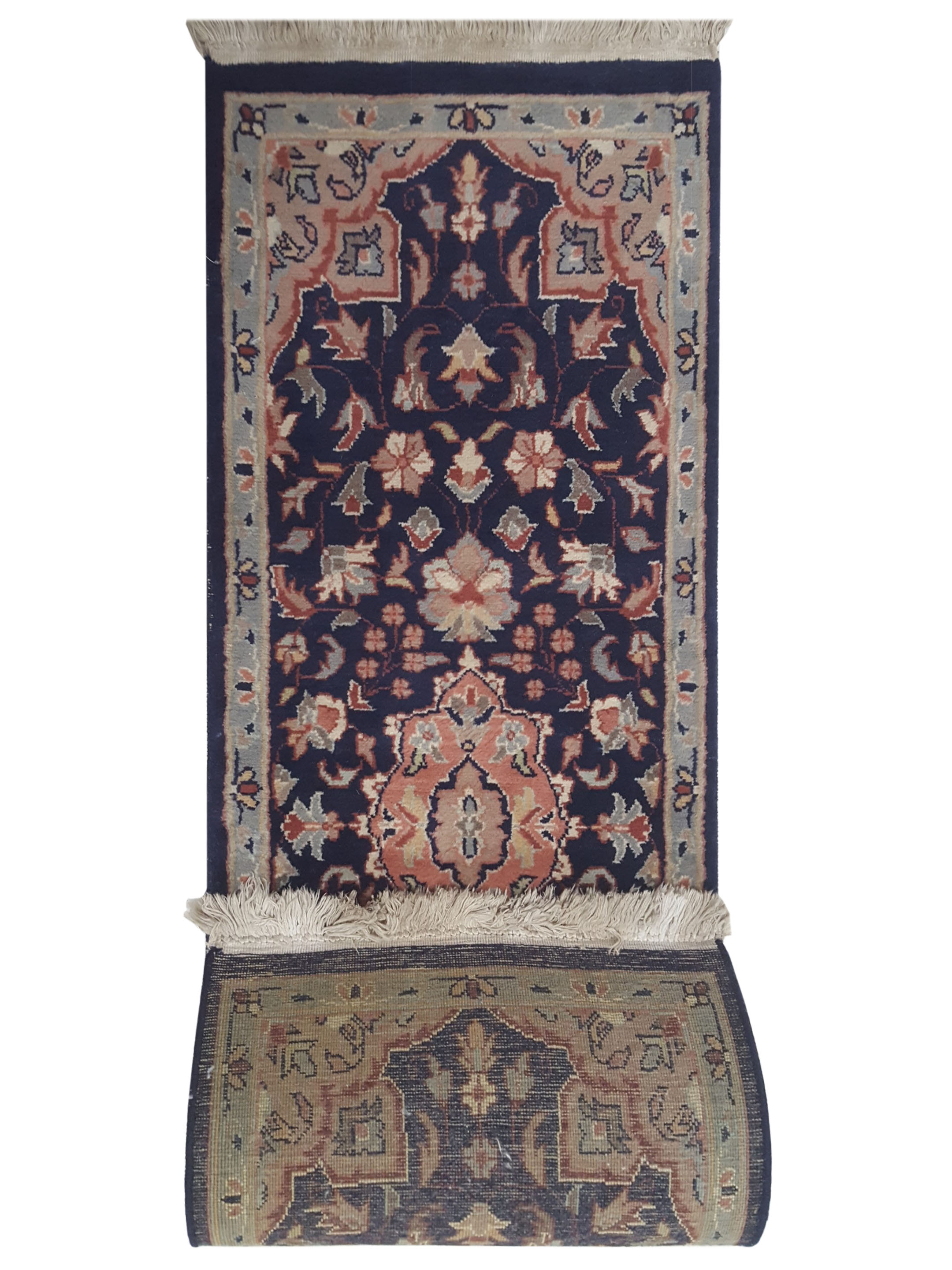 Classic Hand Knotted Navy 2x4 - Image 6 of 6