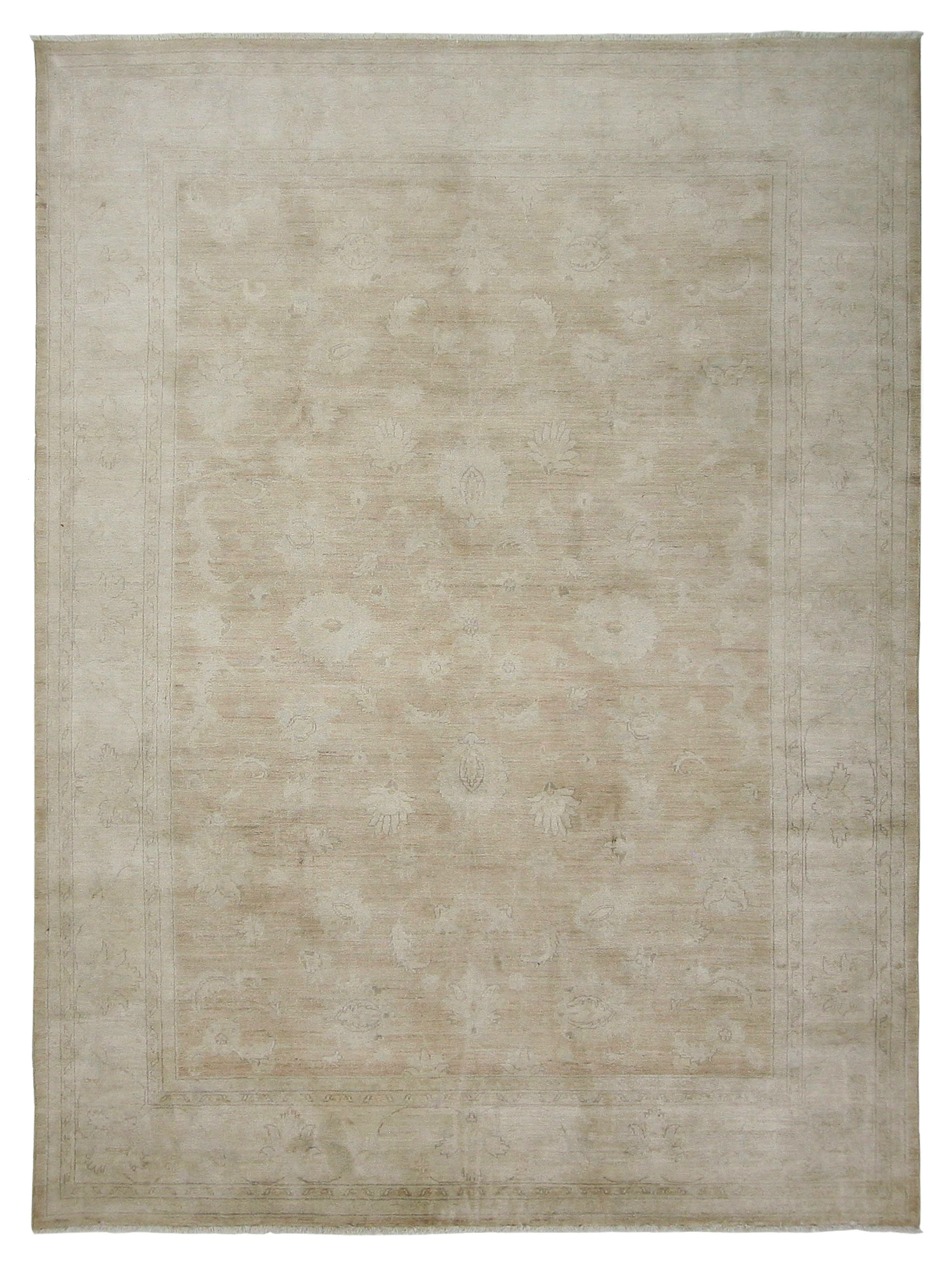 Ziegler Hand Knotted Lt.Brown 9x12