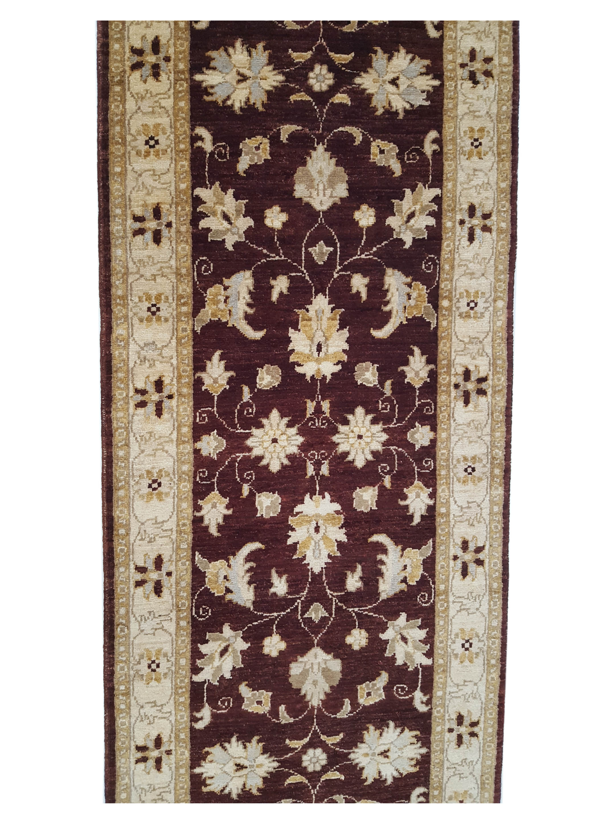 Ziegler Hand Knotted Brown 2.6x9 - Image 5 of 6