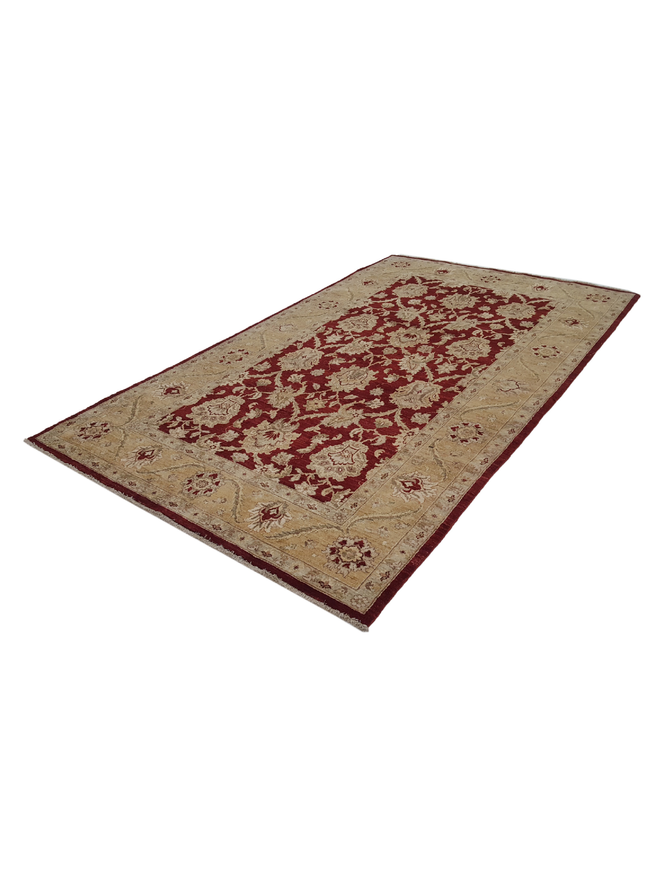 Ziegler Hand Knotted Red 6x10 - Image 6 of 6