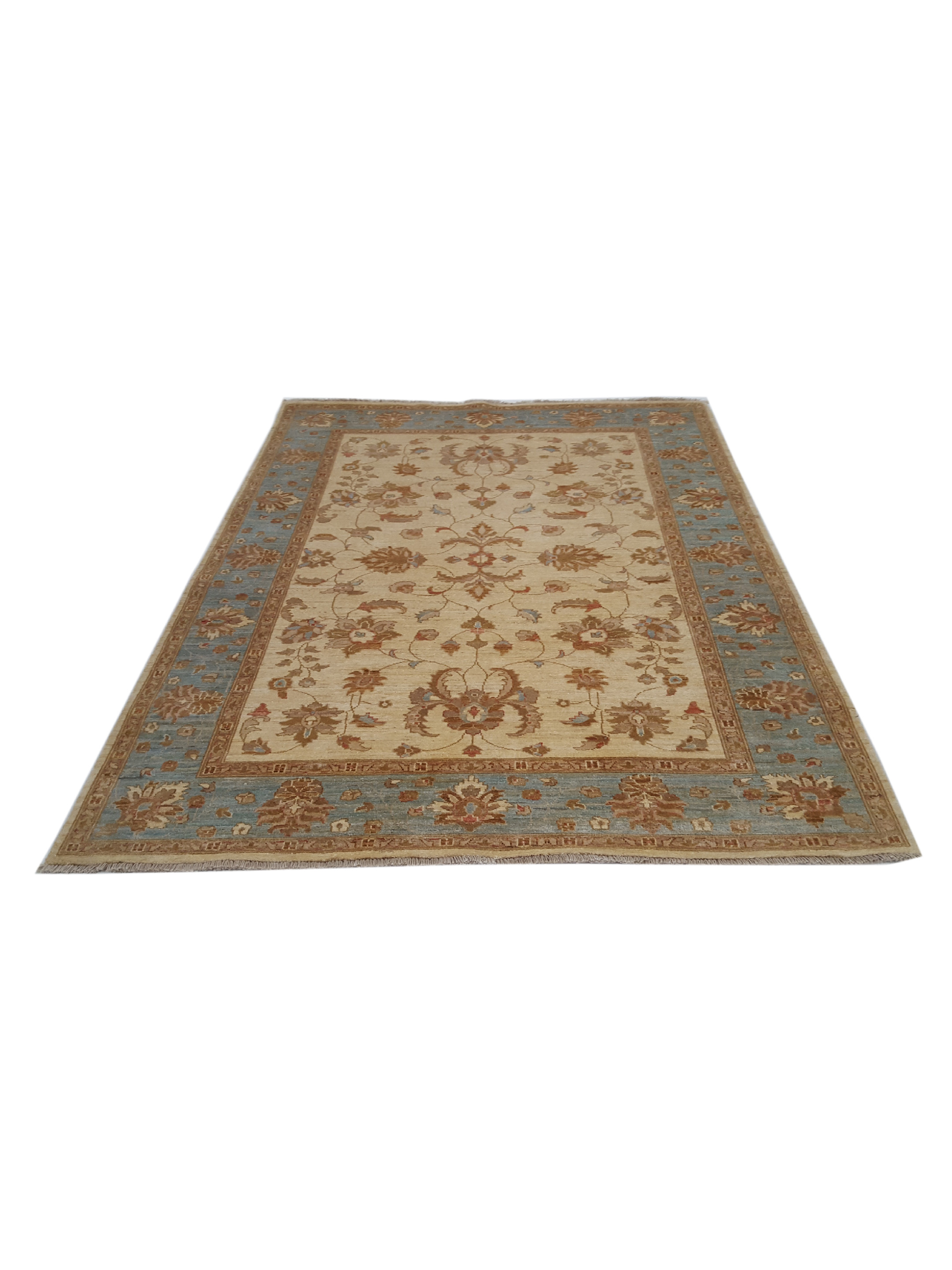 Ziegler Hand Knotted Lt.Blue 6x8 - Image 2 of 2