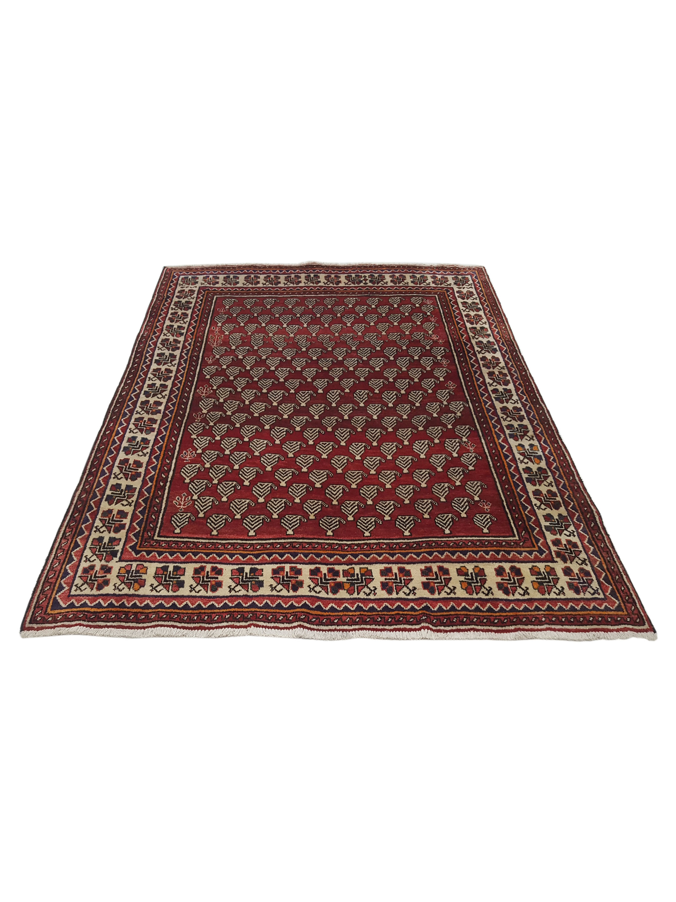 Bakhtiyari Hand Knotted Red 6x8 - Image 2 of 6