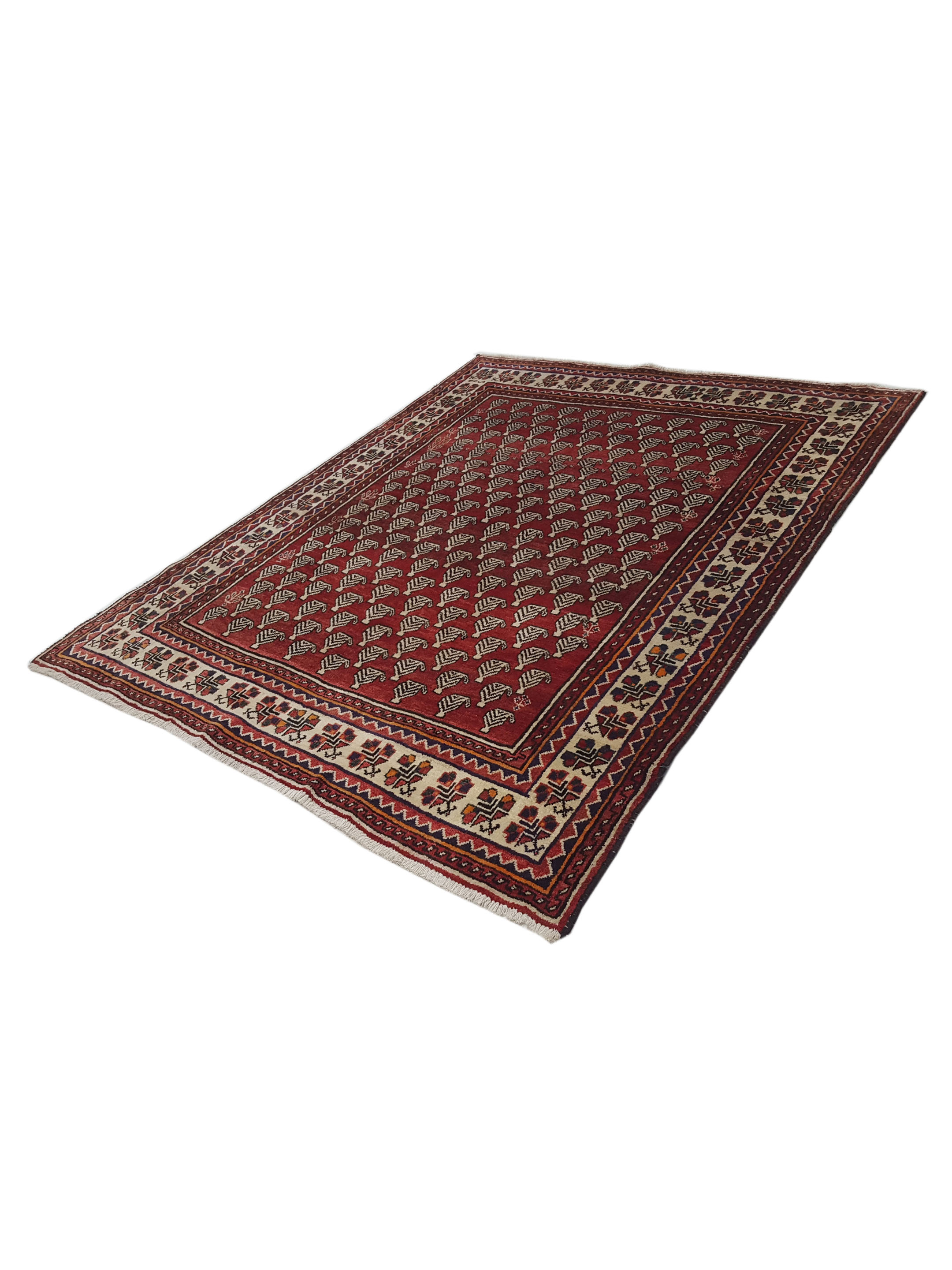 Bakhtiyari Hand Knotted Red 6x8 - Image 6 of 6
