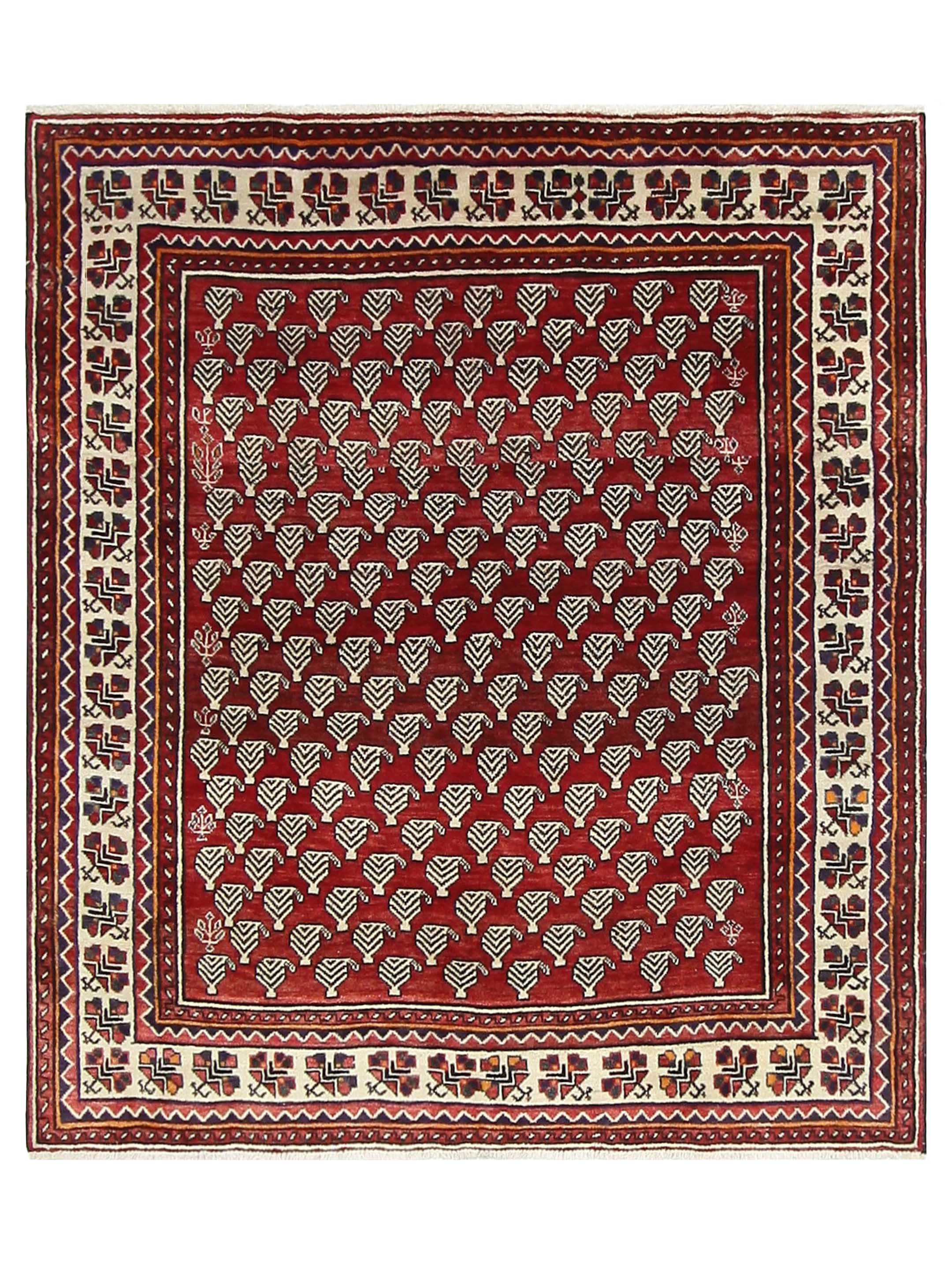 Bakhtiyari Hand Knotted Red 6x8