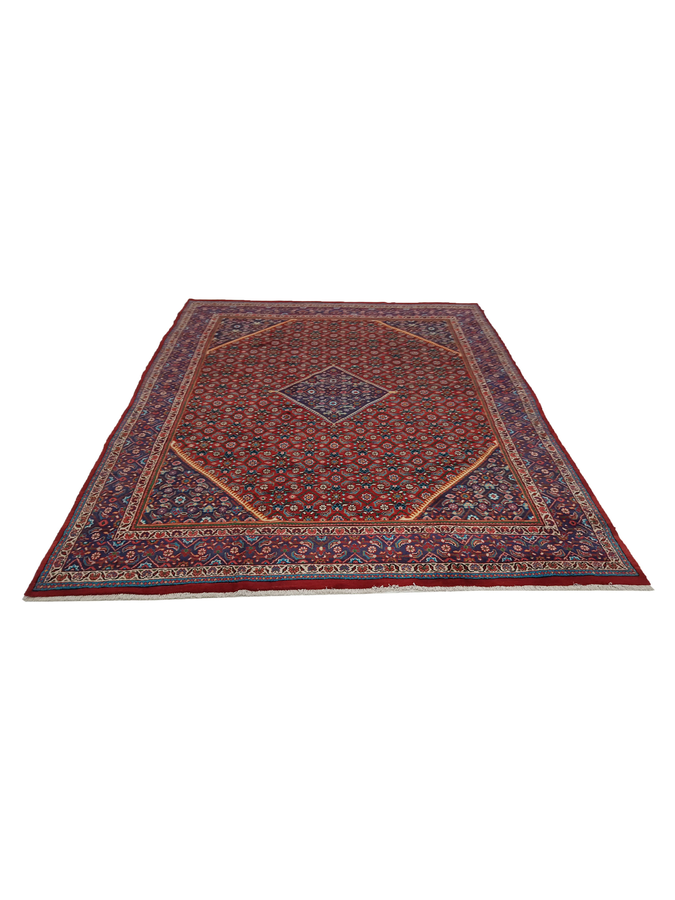 Mahal Hand Knotted Red 10x14 - Image 2 of 6