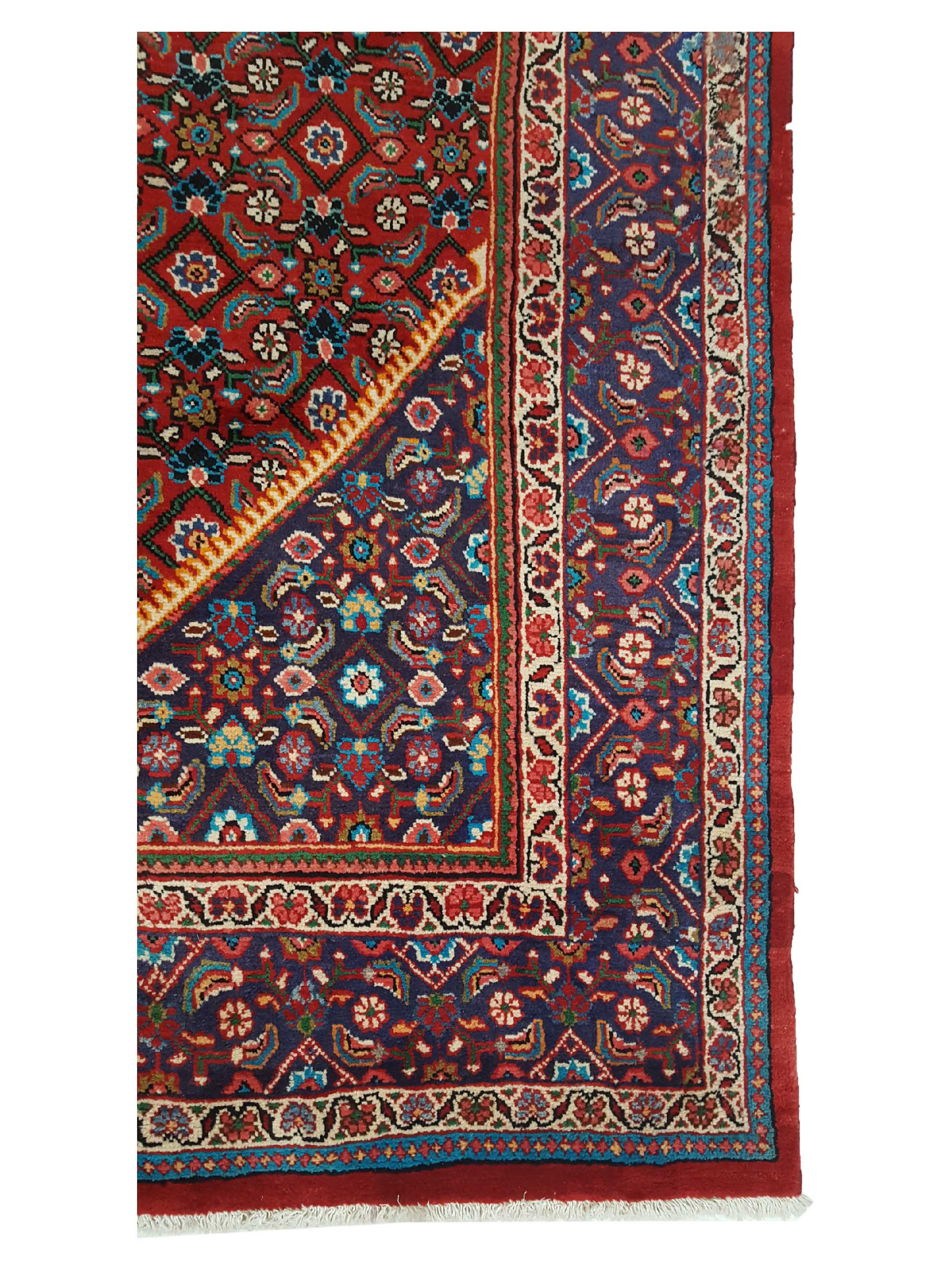 Mahal Hand Knotted Red 10x14 - Image 4 of 6
