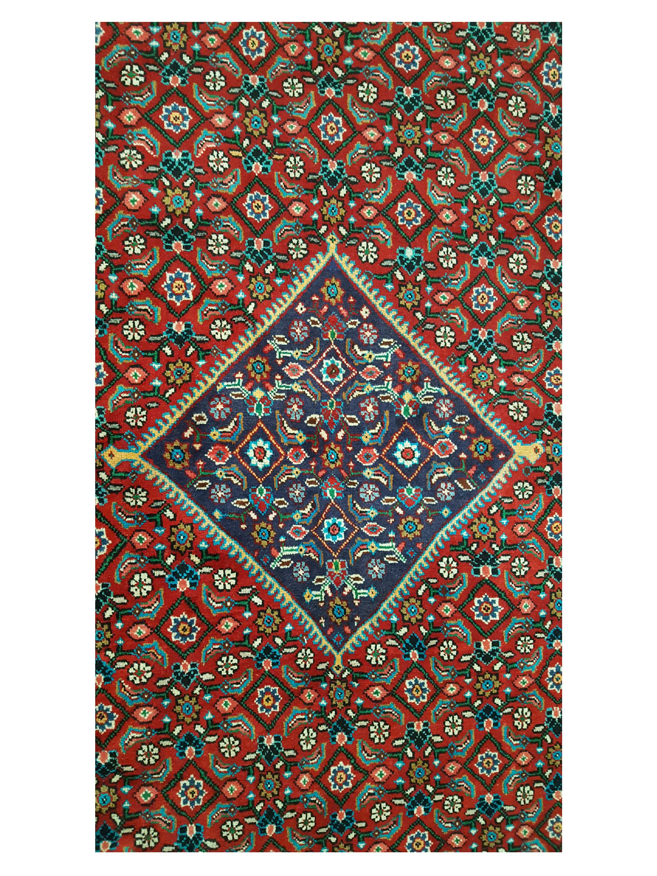 Mahal Hand Knotted Red 10x14 - Image 5 of 6
