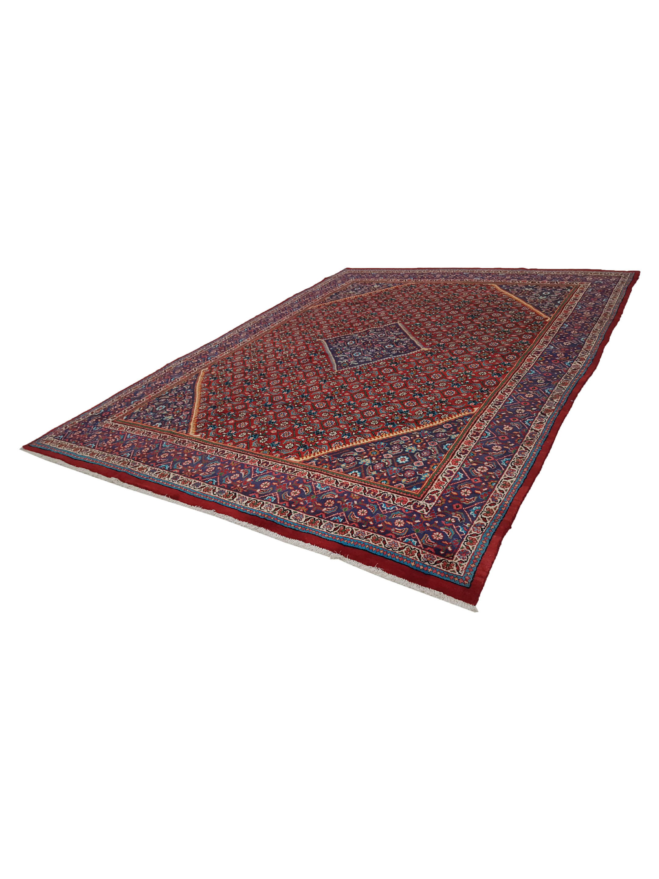 Mahal Hand Knotted Red 10x14 - Image 6 of 6