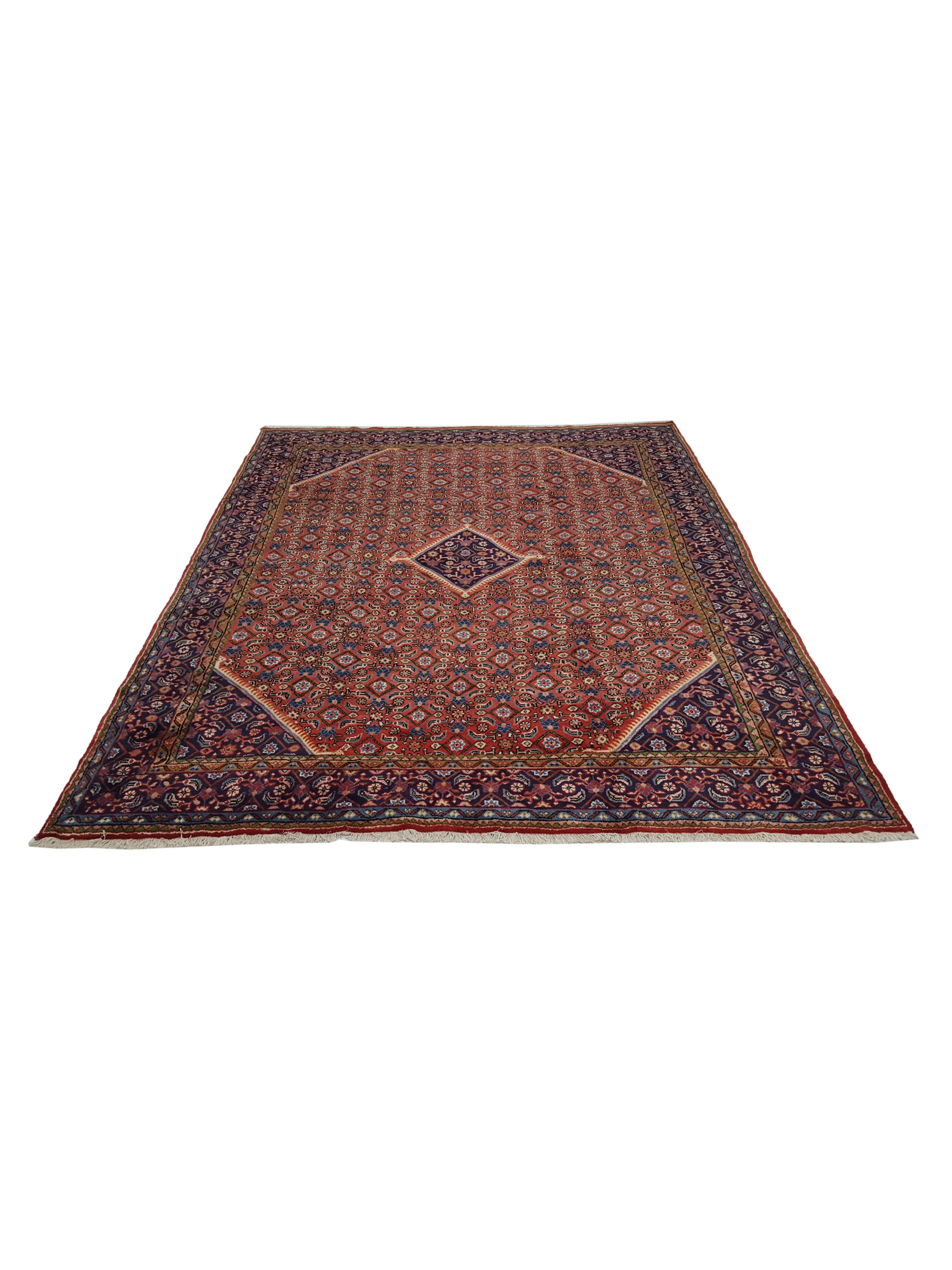 Mahal Hand Knotted Red 10x13 - Image 2 of 6