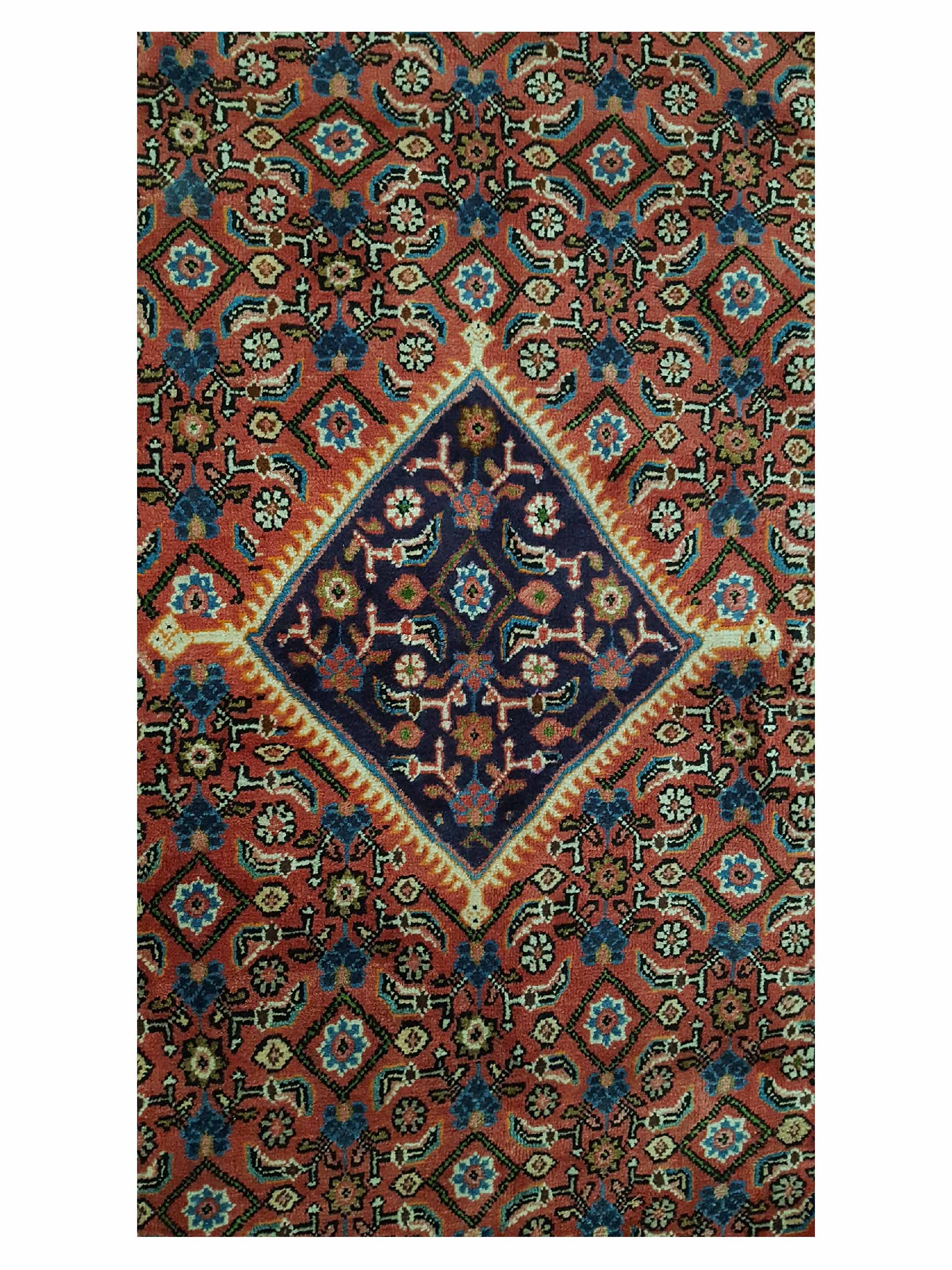 Mahal Hand Knotted Red 10x13 - Image 5 of 6