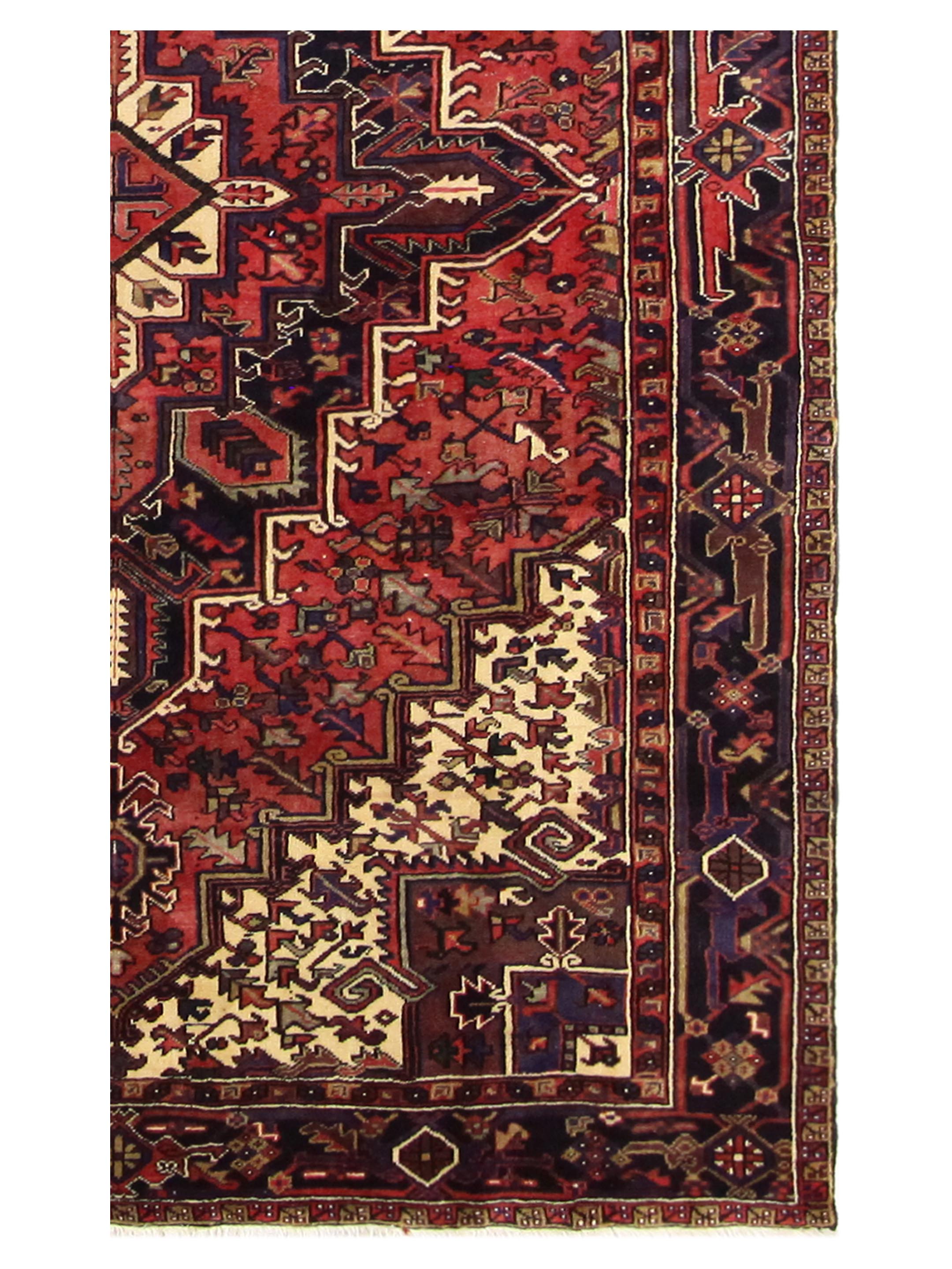 Heriz Hand Knotted Red 8x12 - Image 3 of 5