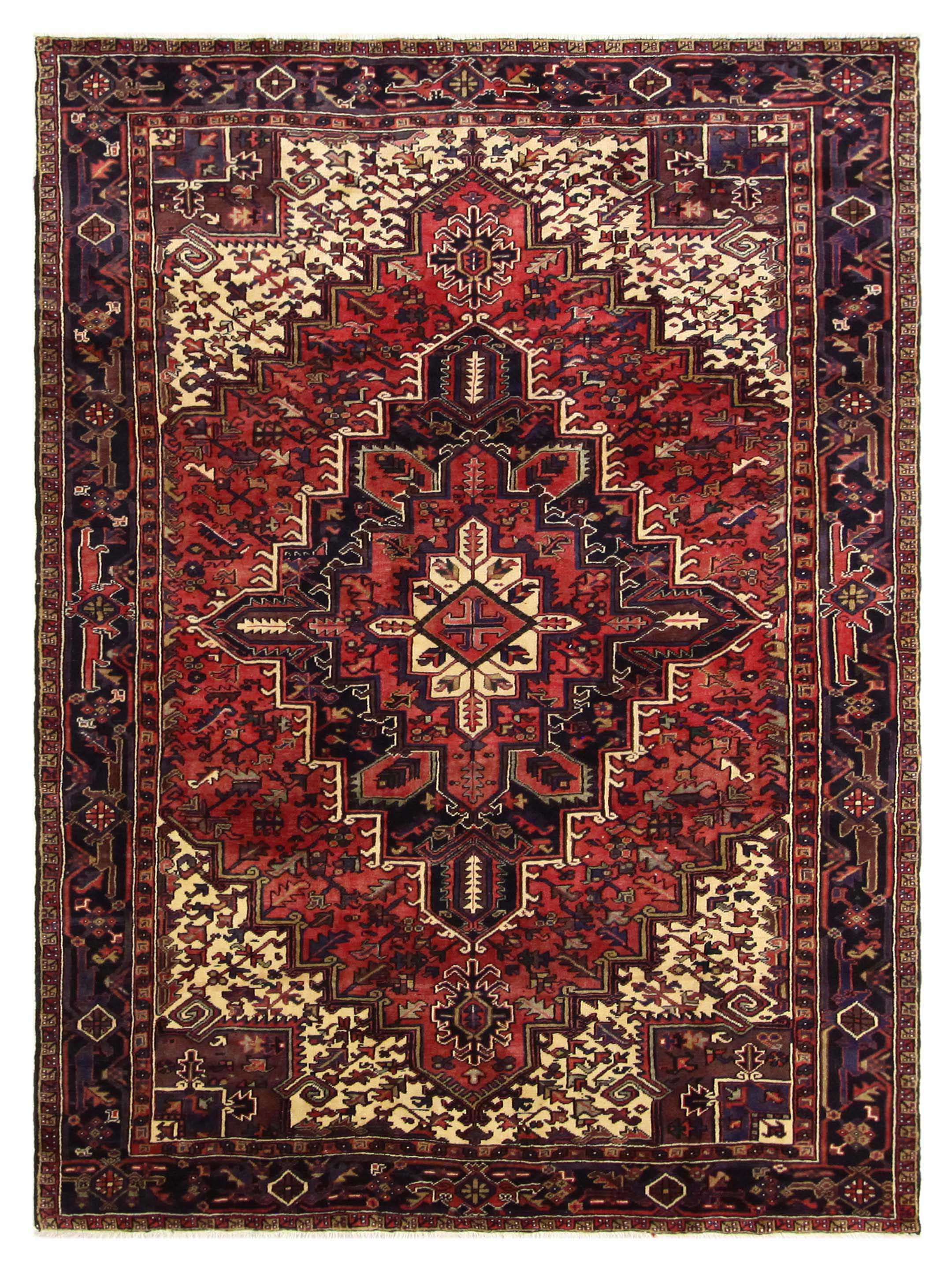 Heriz Hand Knotted Red 8x12