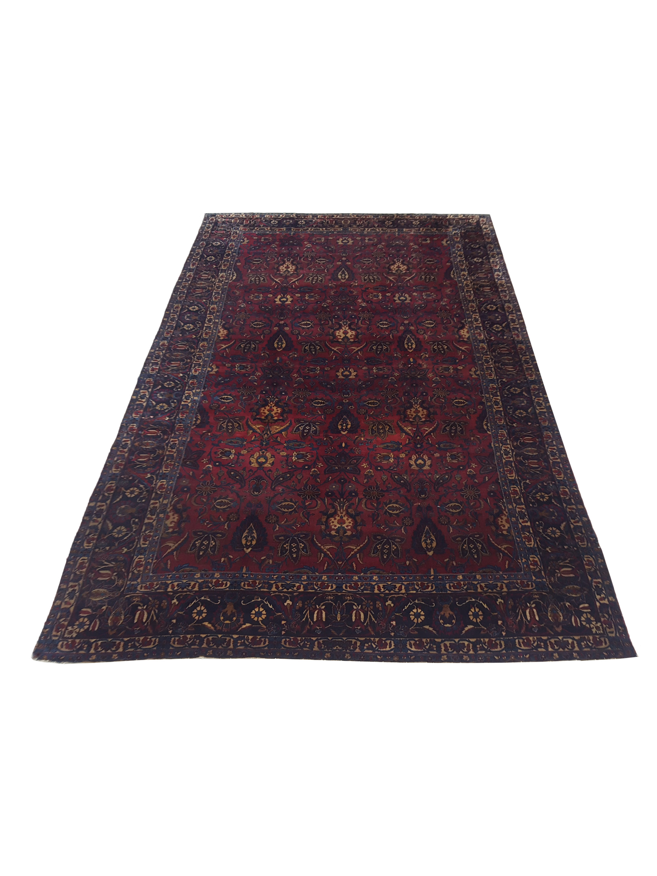 Antique Kerman Rust 9x14 - Image 2 of 7