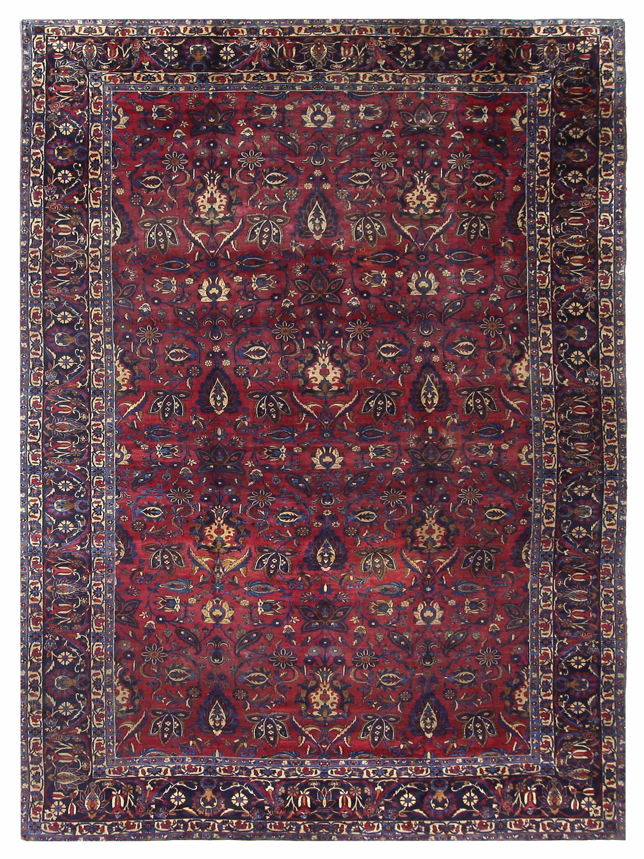Antique Kerman Rust 9x14