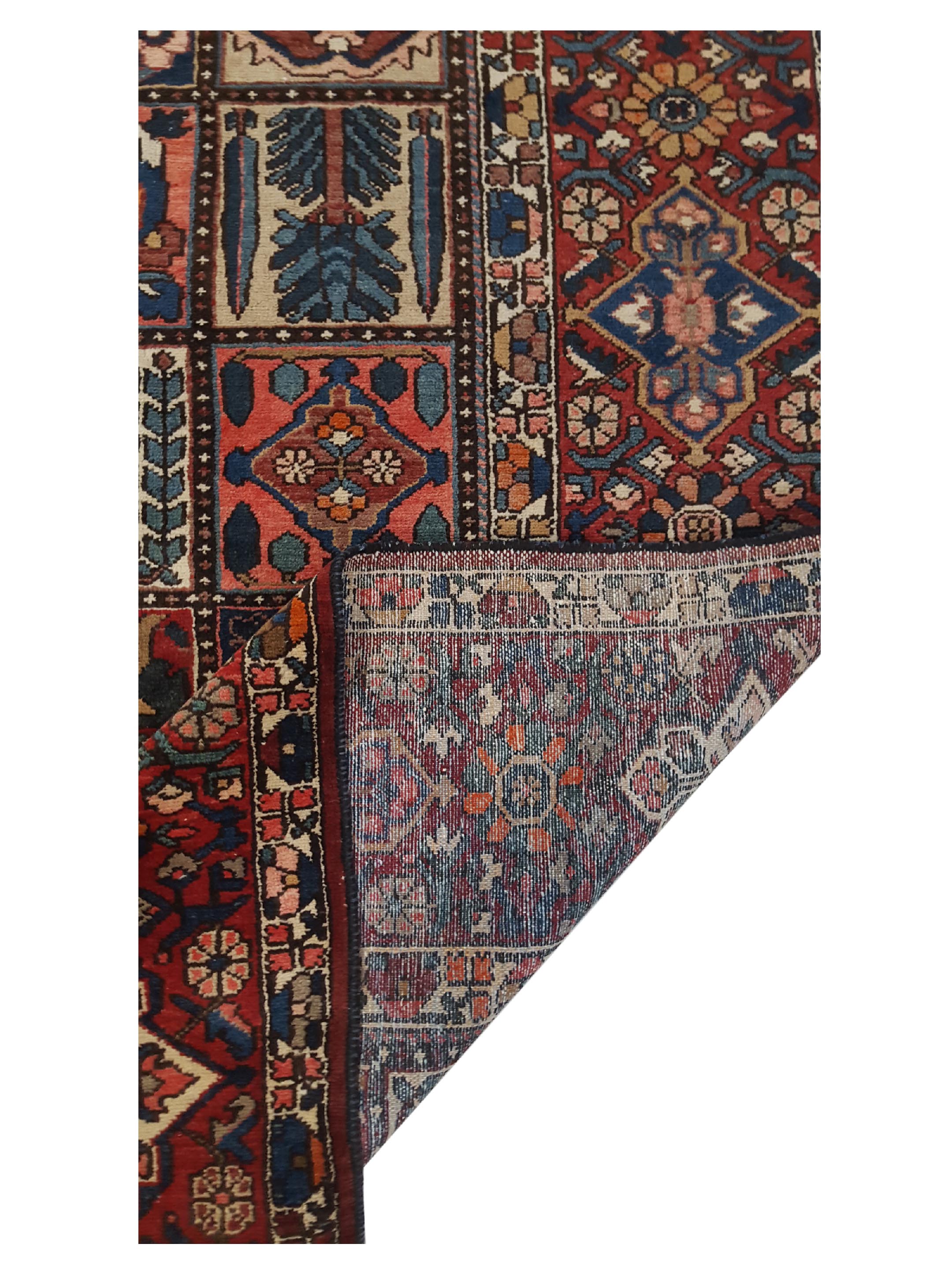 Antique Bakhtiyari Multi 13x13 - Image 3 of 6