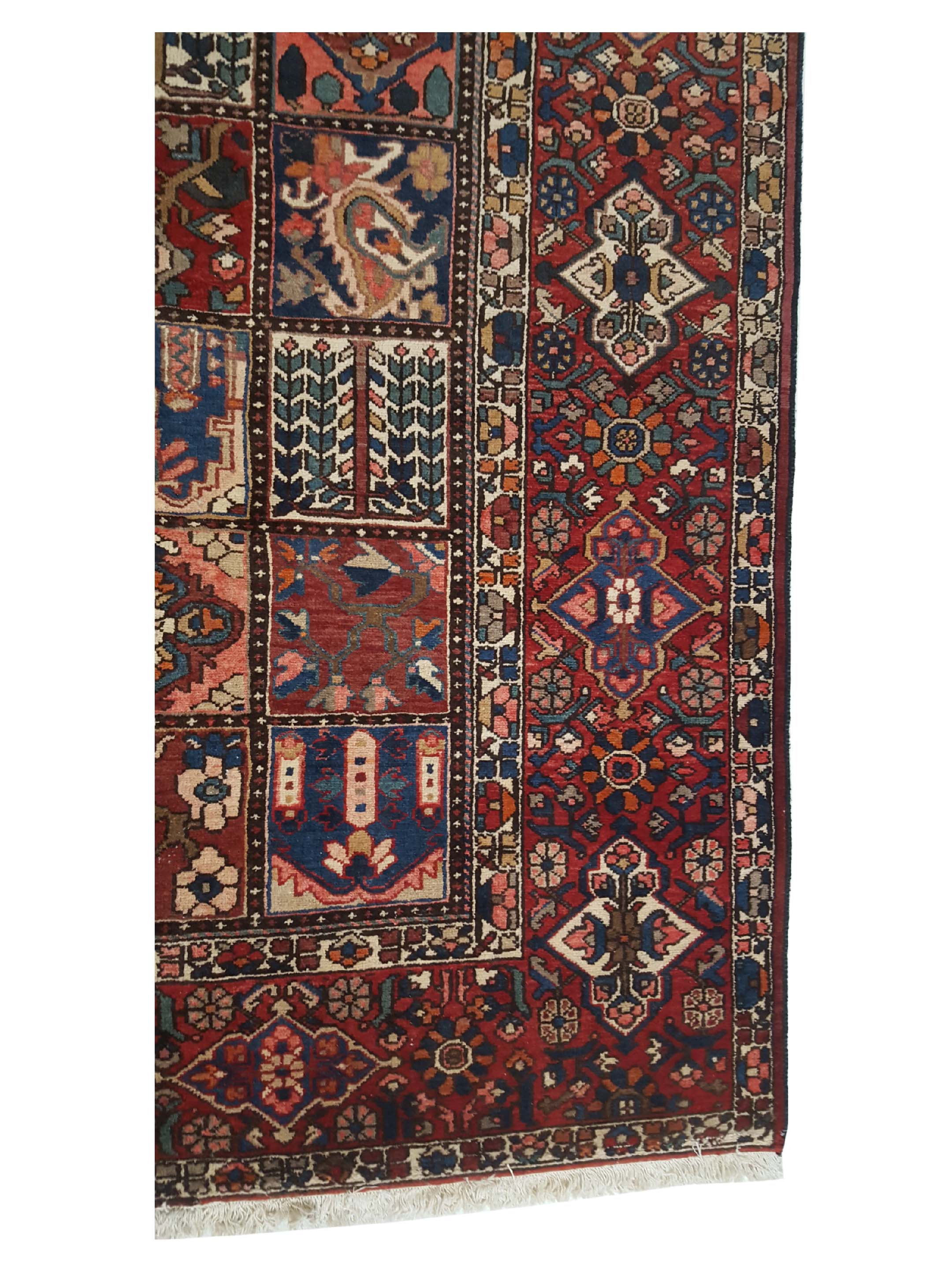 Antique Bakhtiyari Multi 13x13 - Image 4 of 6