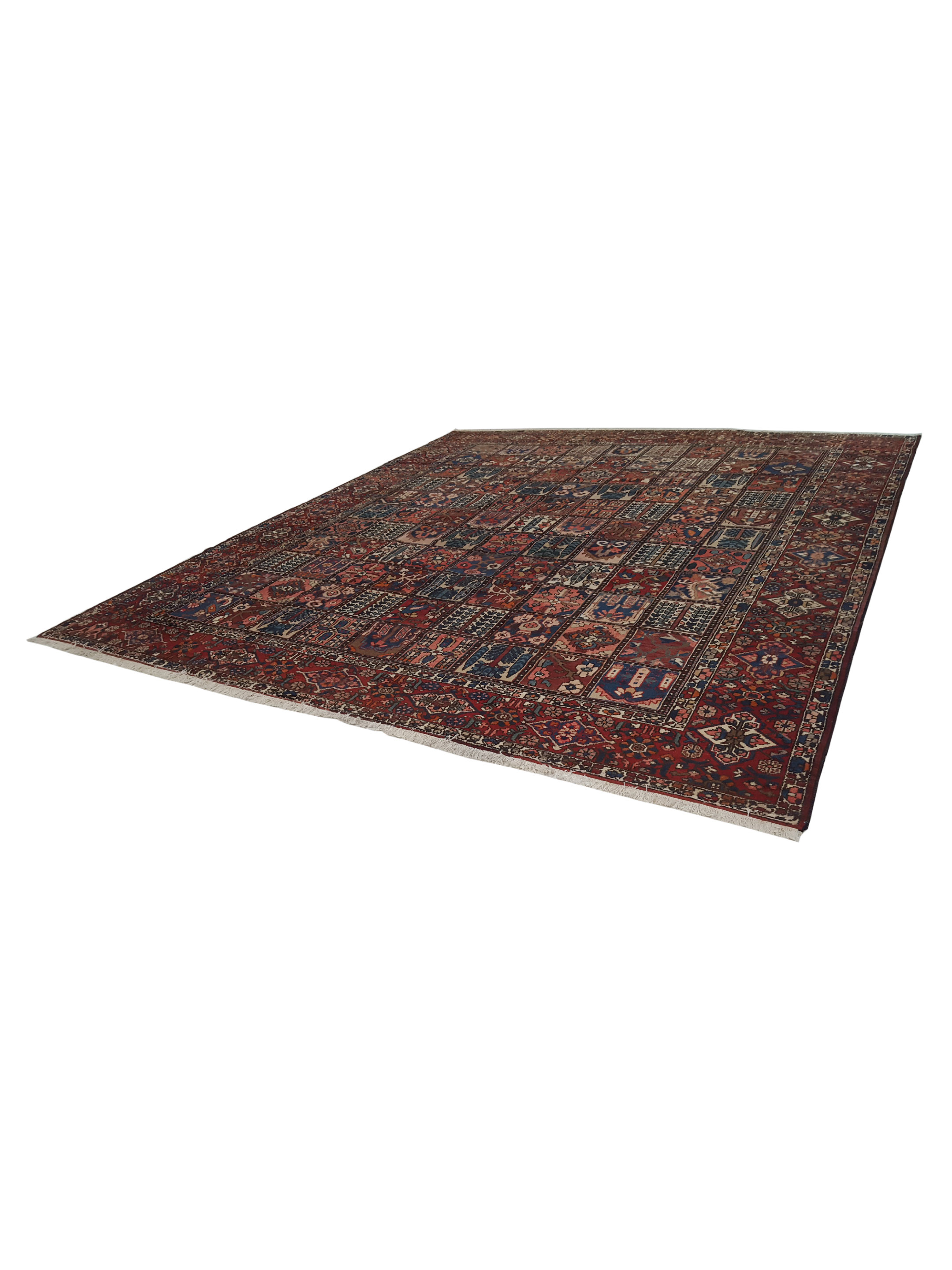 Antique Bakhtiyari Multi 13x13 - Image 6 of 6