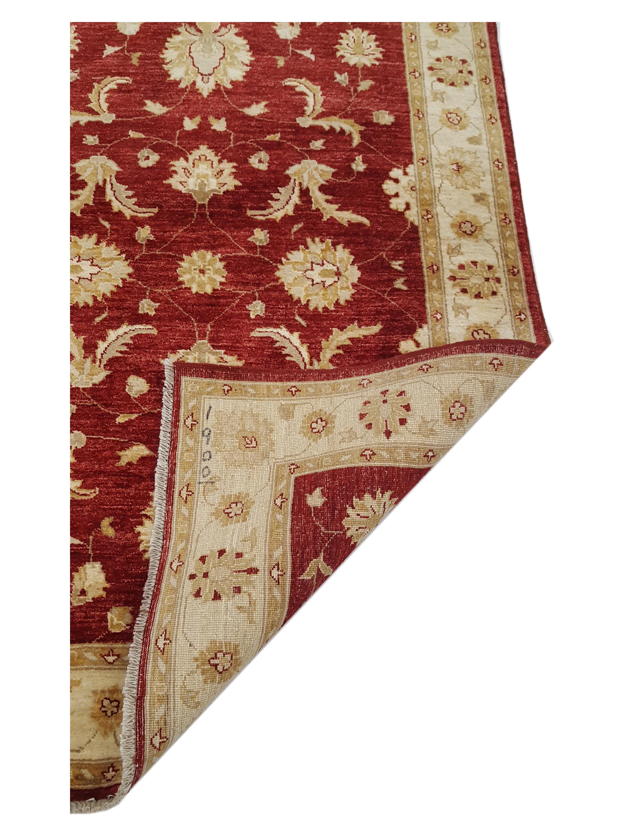 Ziegler Hand Knotted Red 4x6 - Image 3 of 6