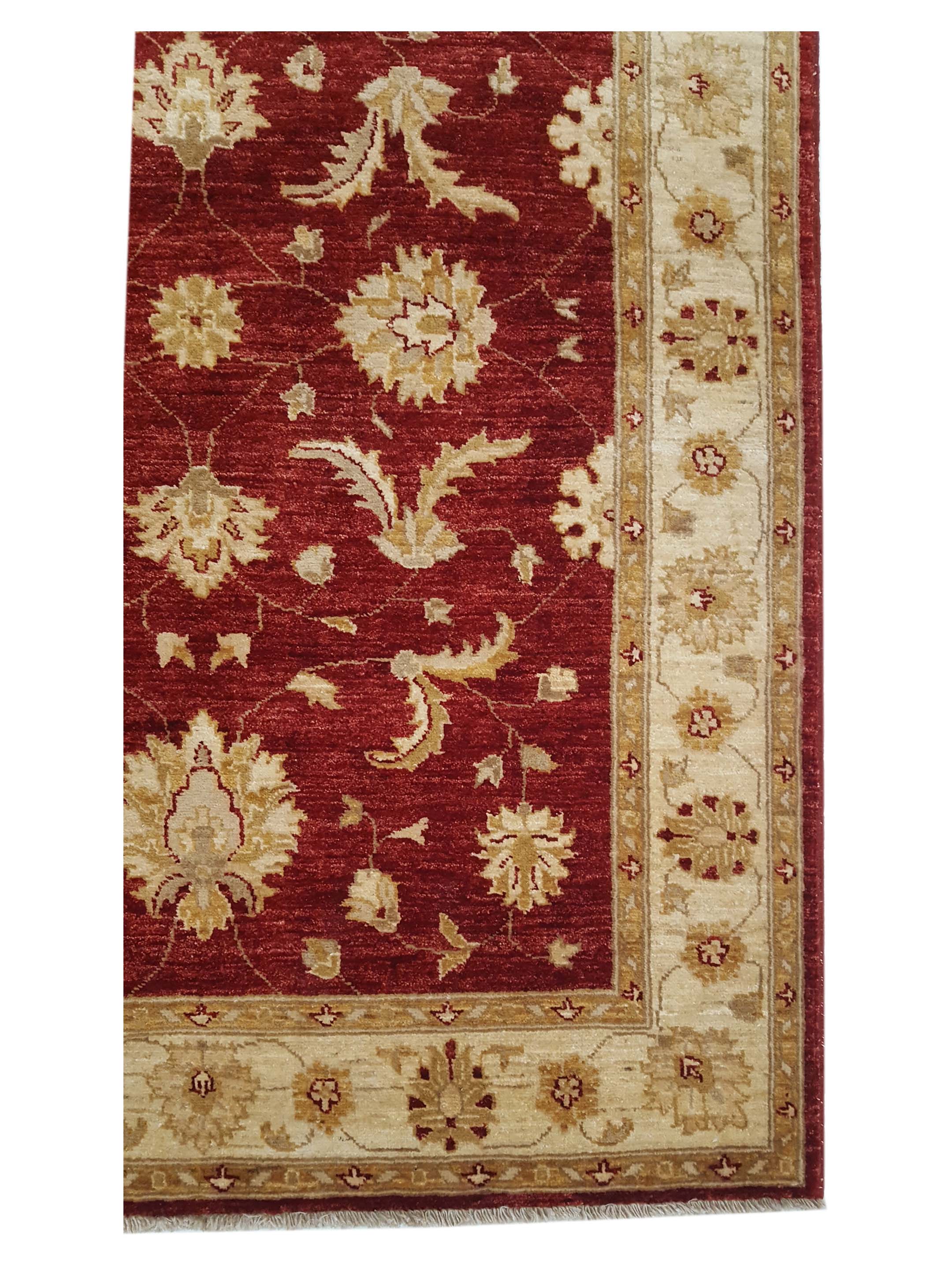 Ziegler Hand Knotted Red 4x6 - Image 4 of 6