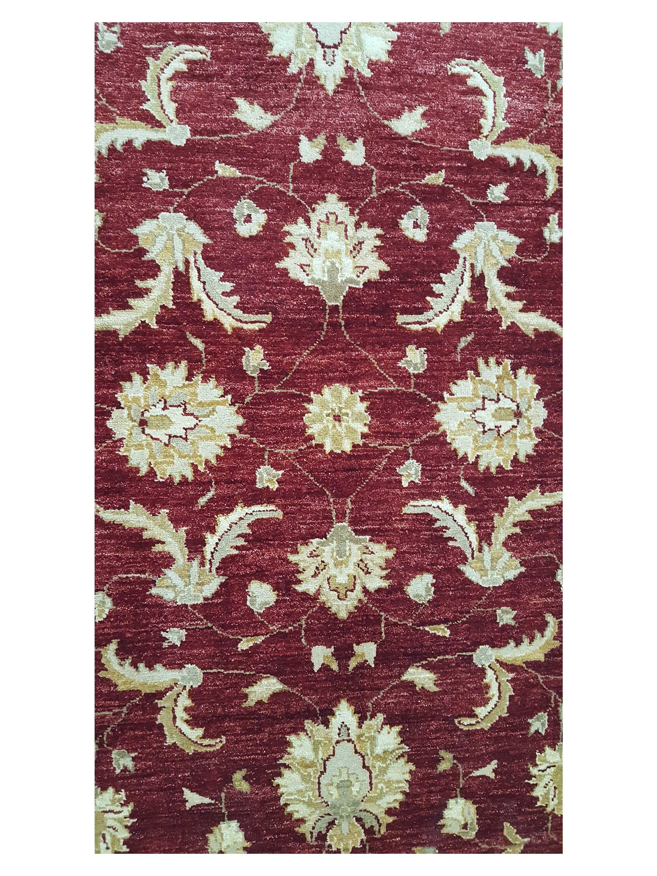 Ziegler Hand Knotted Red 4x6 - Image 5 of 6