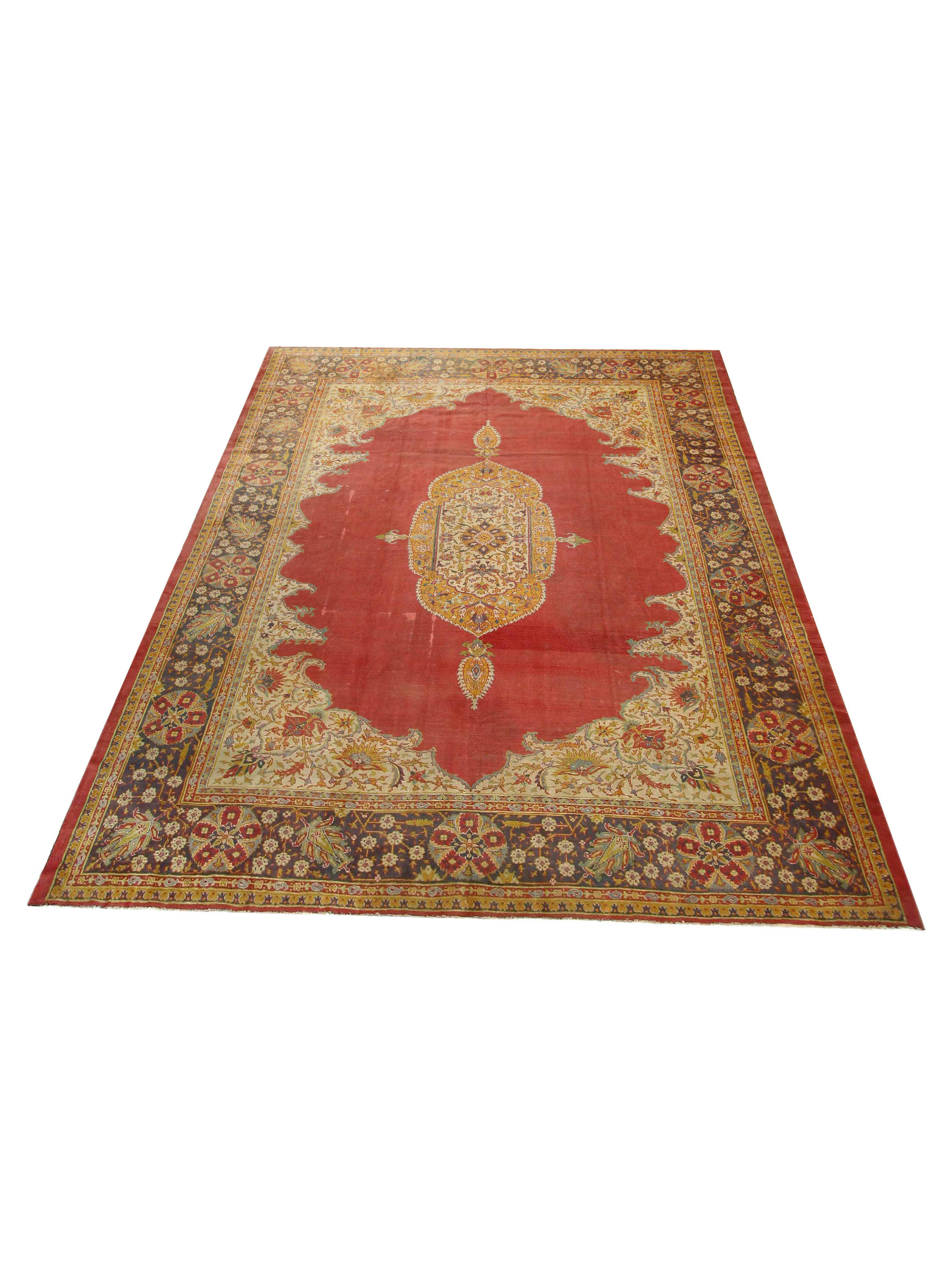 Antique Ushak Rust 15x17 - Image 2 of 7