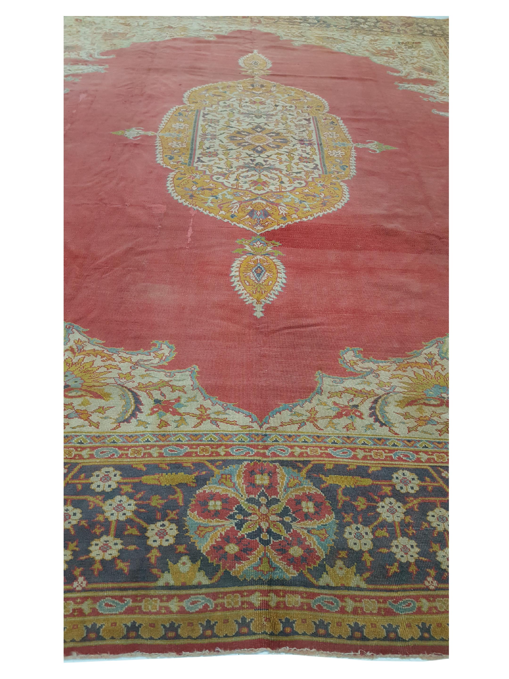 Antique Ushak Rust 15x17 - Image 3 of 7