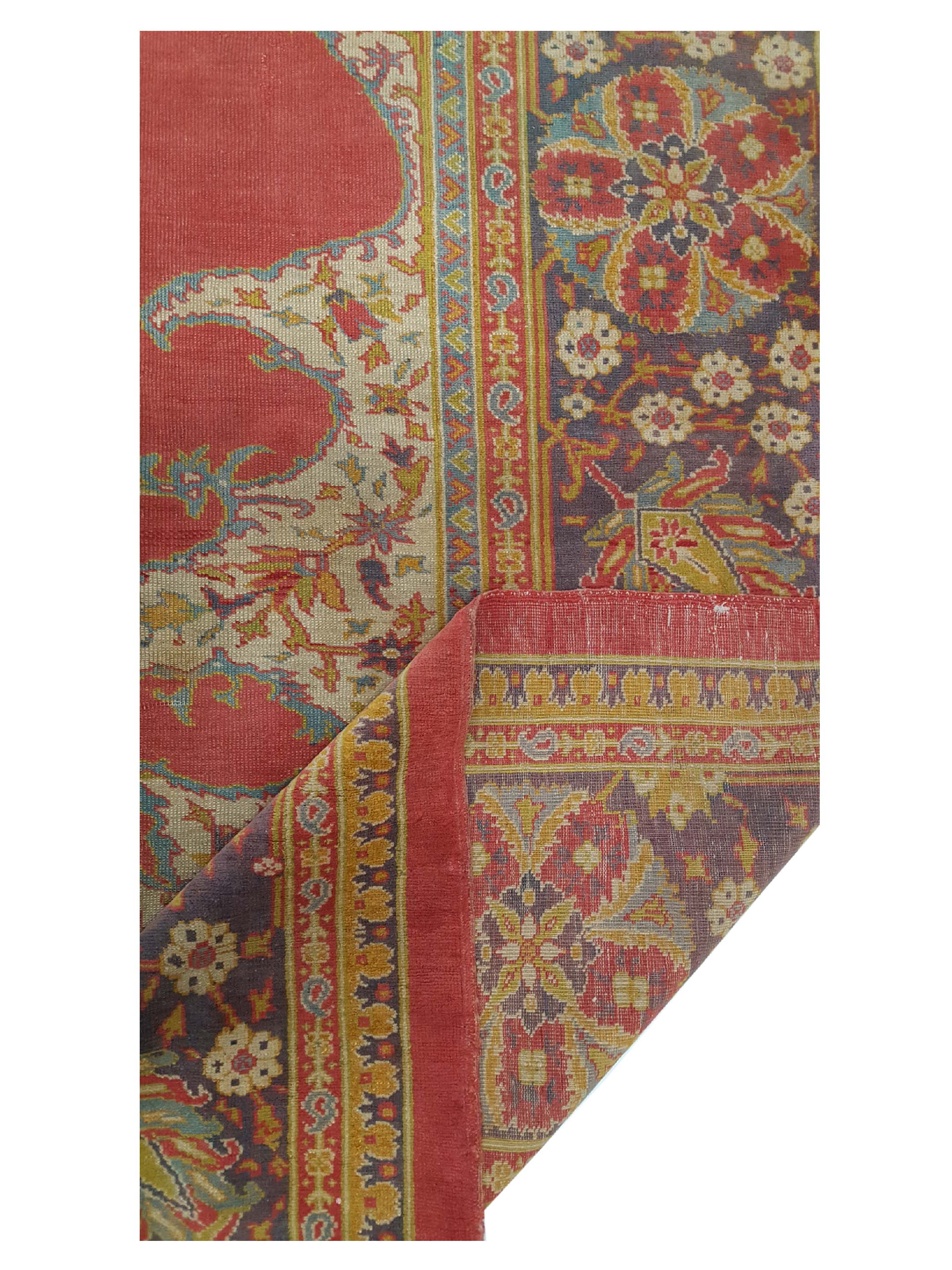 Antique Ushak Rust 15x17 - Image 4 of 7