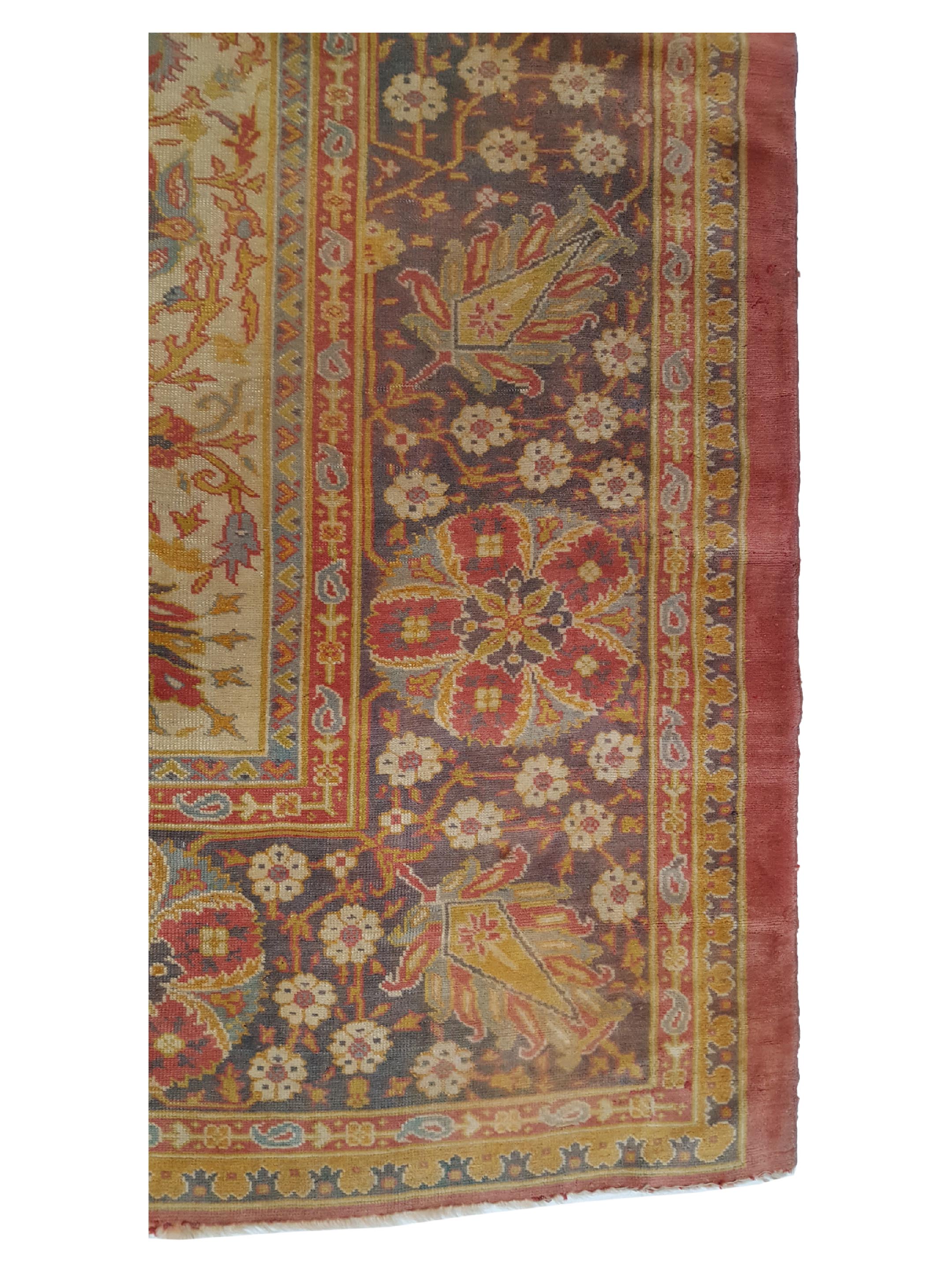 Antique Ushak Rust 15x17 - Image 5 of 7