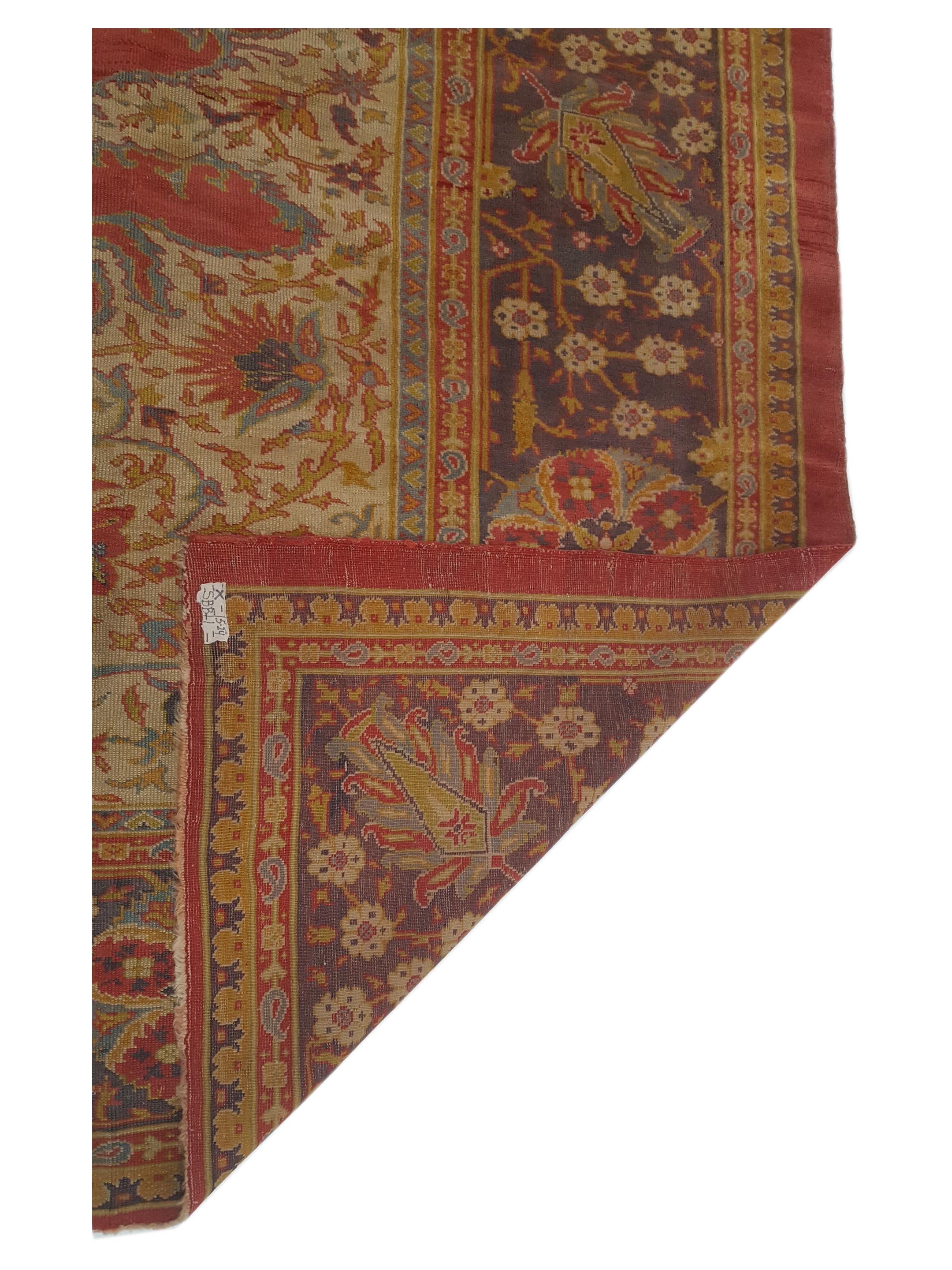 Antique Ushak Rust 15x17 - Image 7 of 7