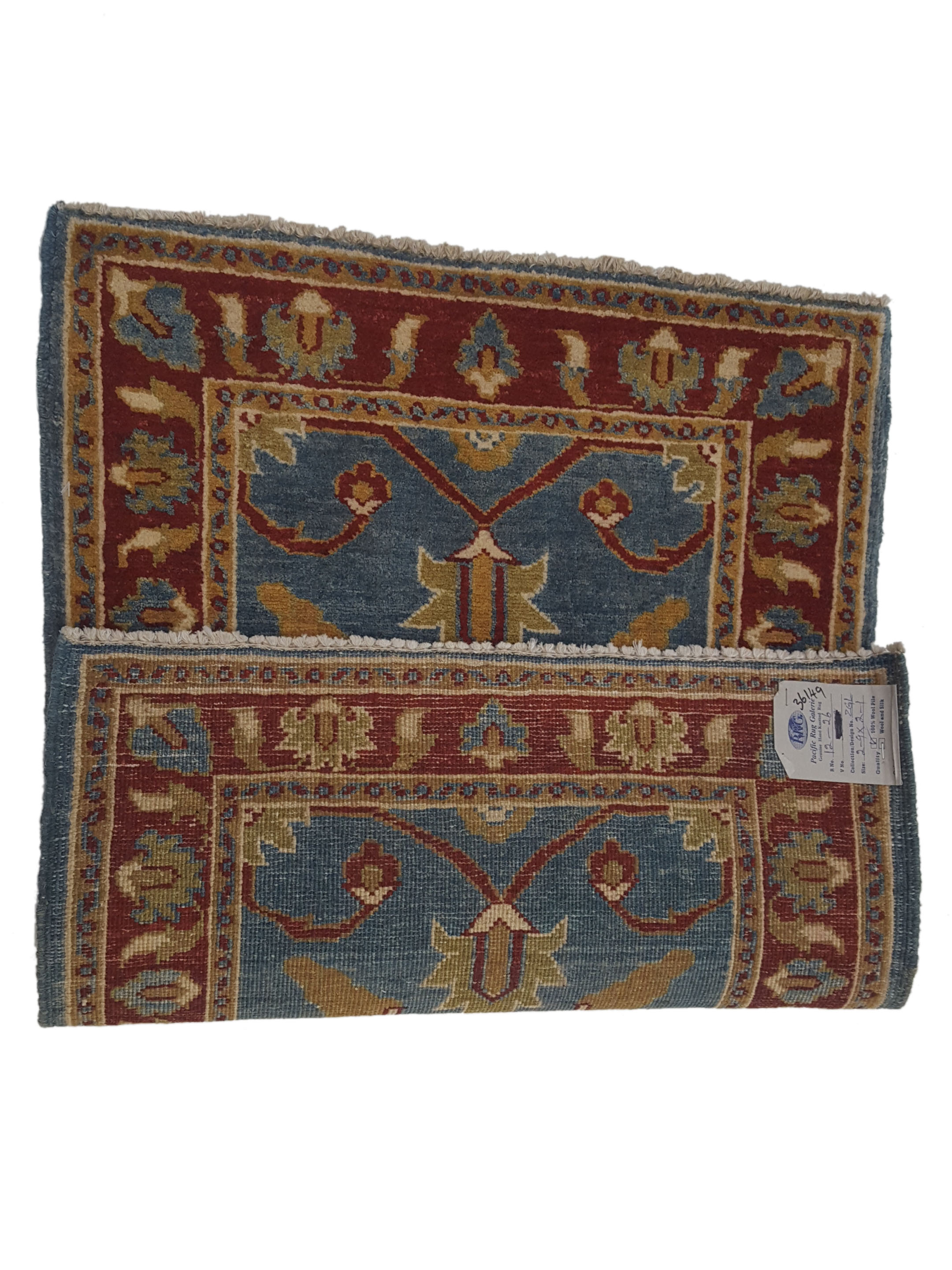 Ziegler Hand Knotted Blue 2x3 - Image 6 of 6