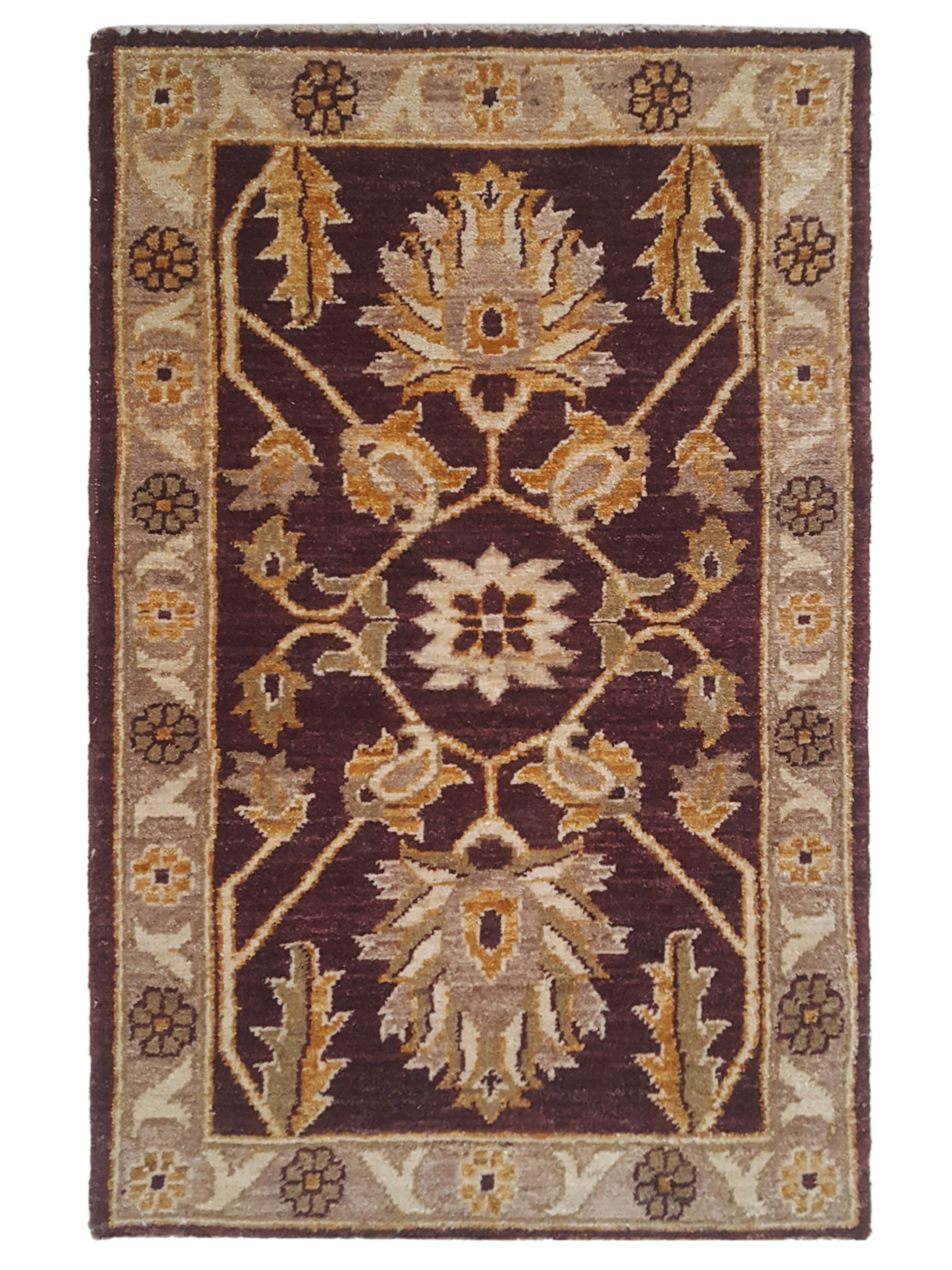 Ziegler Hand Knotted Brown 2x3