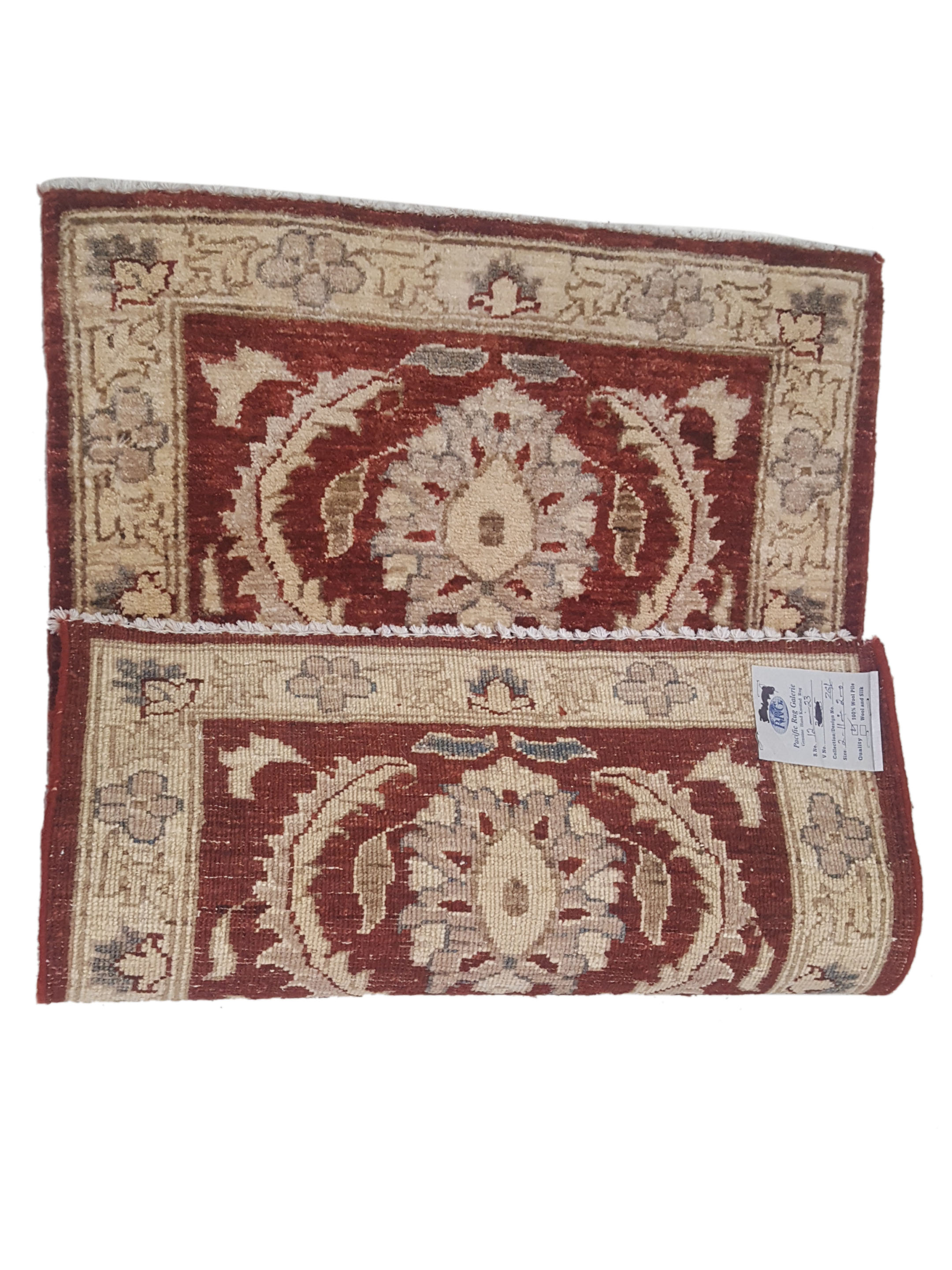 Ziegler Hand Knotted Red 2x3 - Image 6 of 6