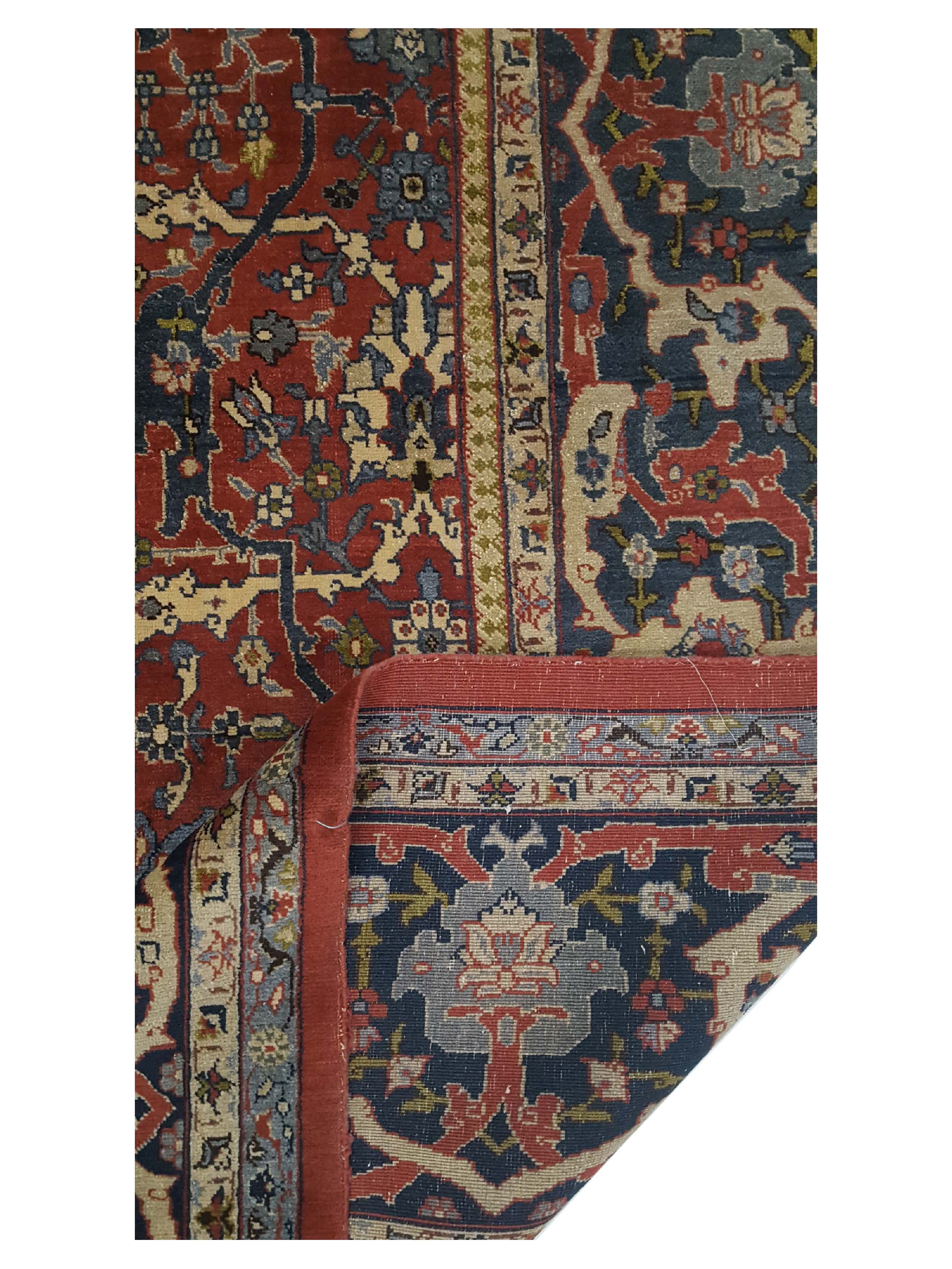 Antique Tabriz Burgundy 9x12 - Image 3 of 6