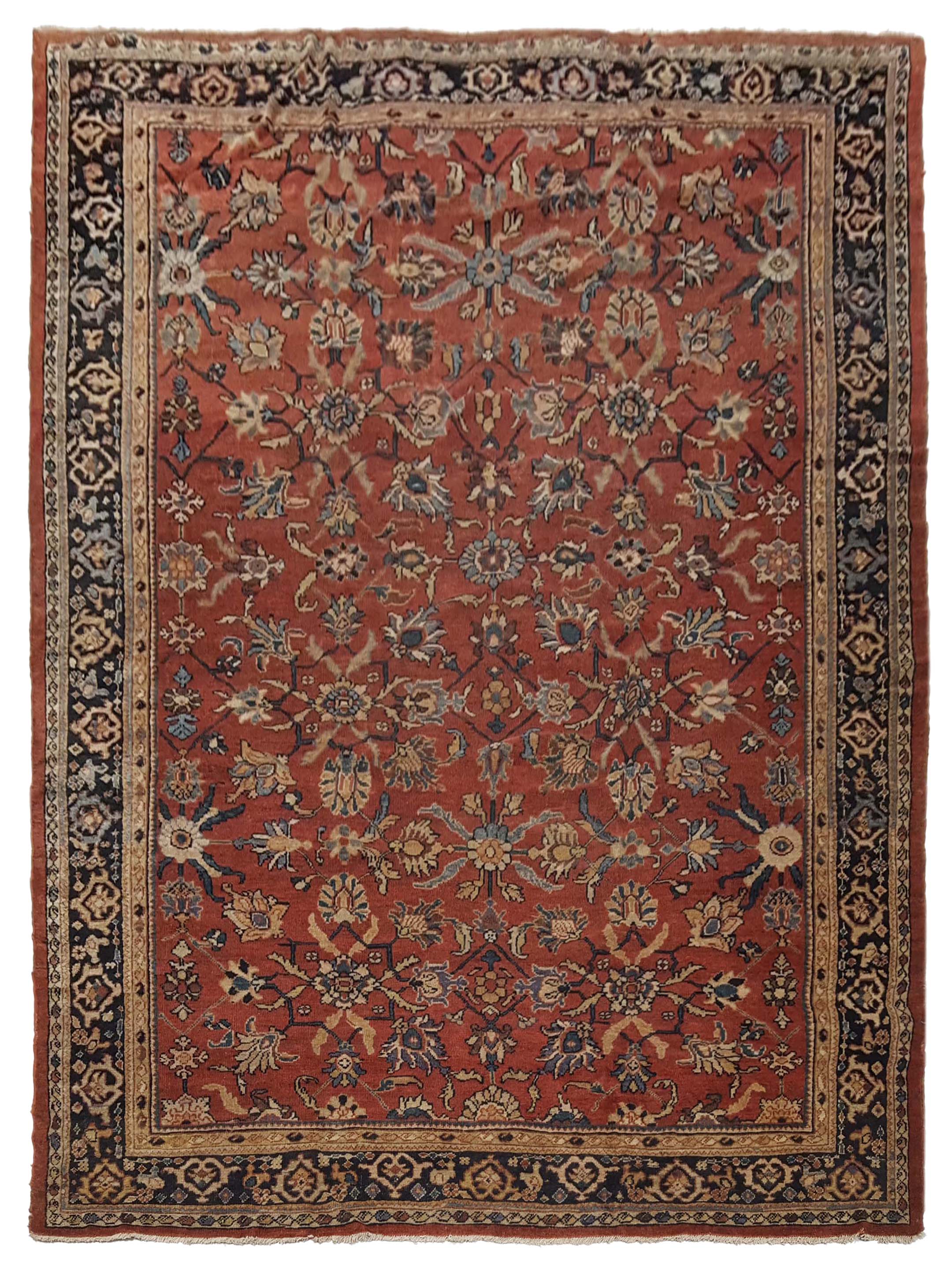 Antique Mahal Rust 8x11