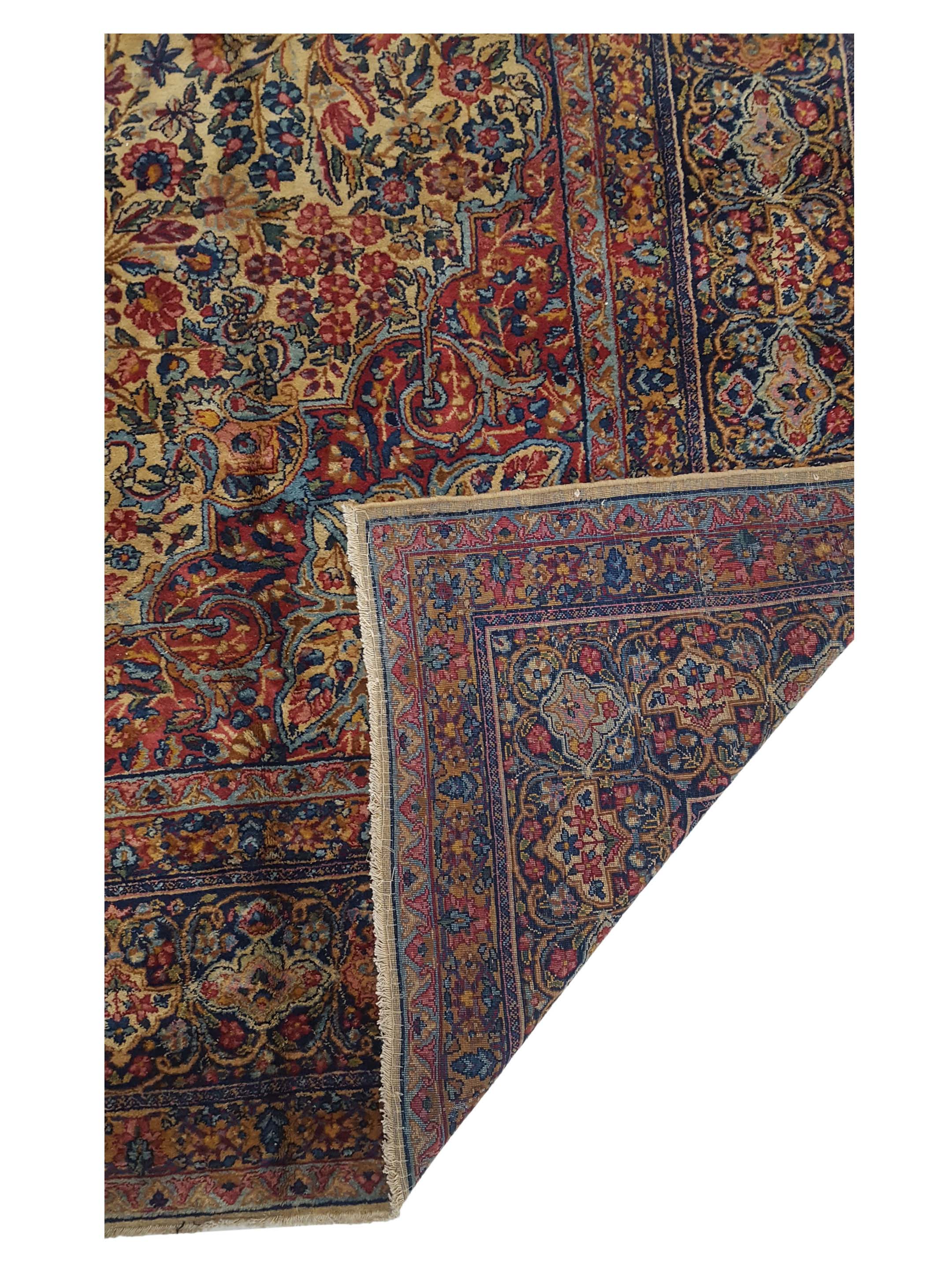 Antique Lavar Kerman Camel 9x12 - Image 3 of 7