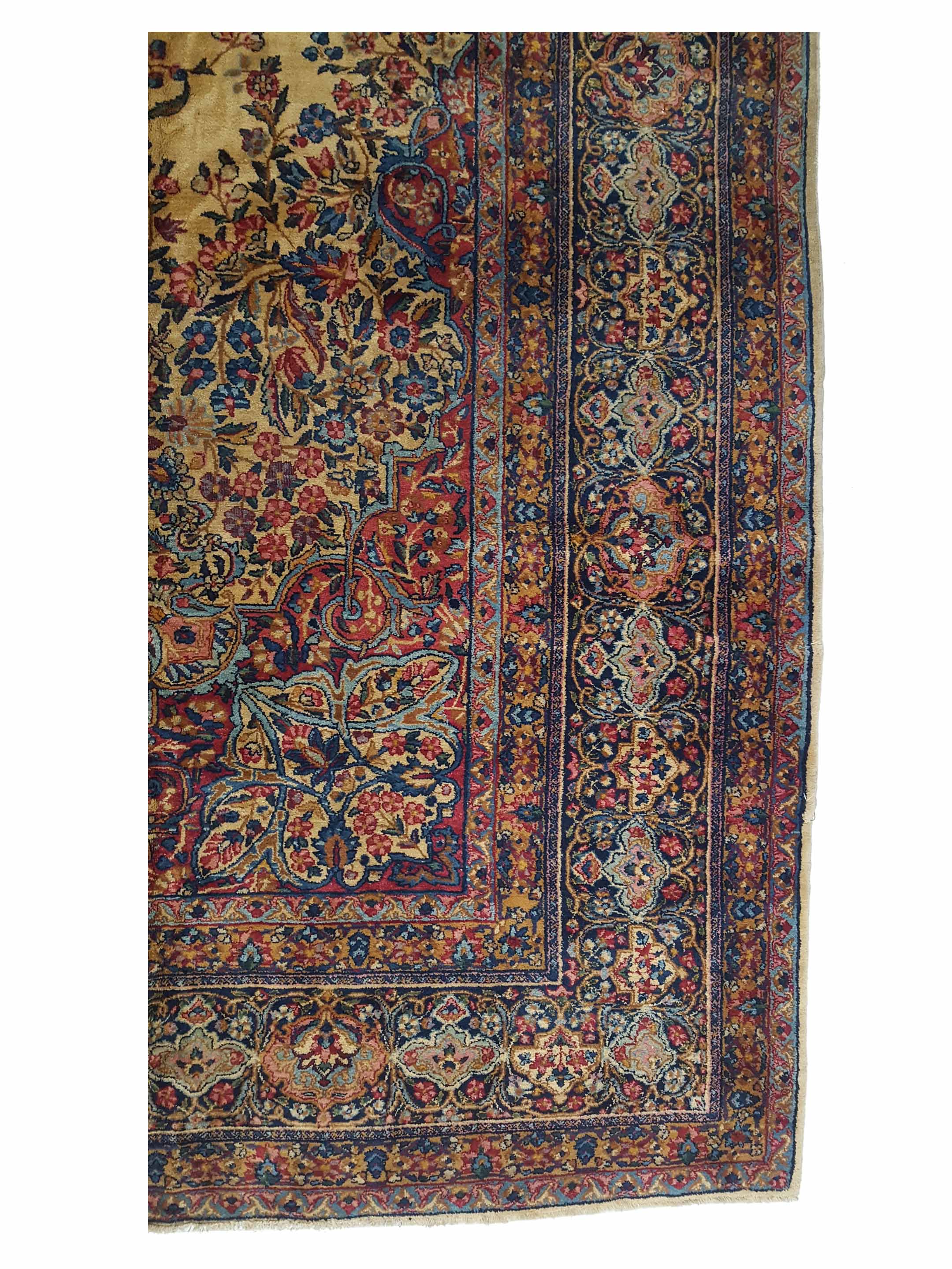 Antique Lavar Kerman Camel 9x12 - Image 4 of 7