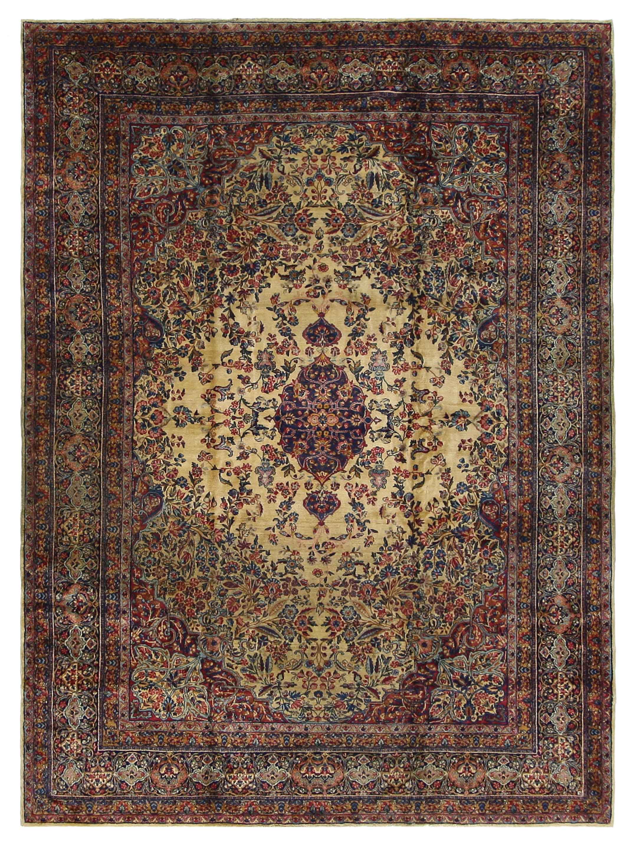 Antique Lavar Kerman Camel 9x12