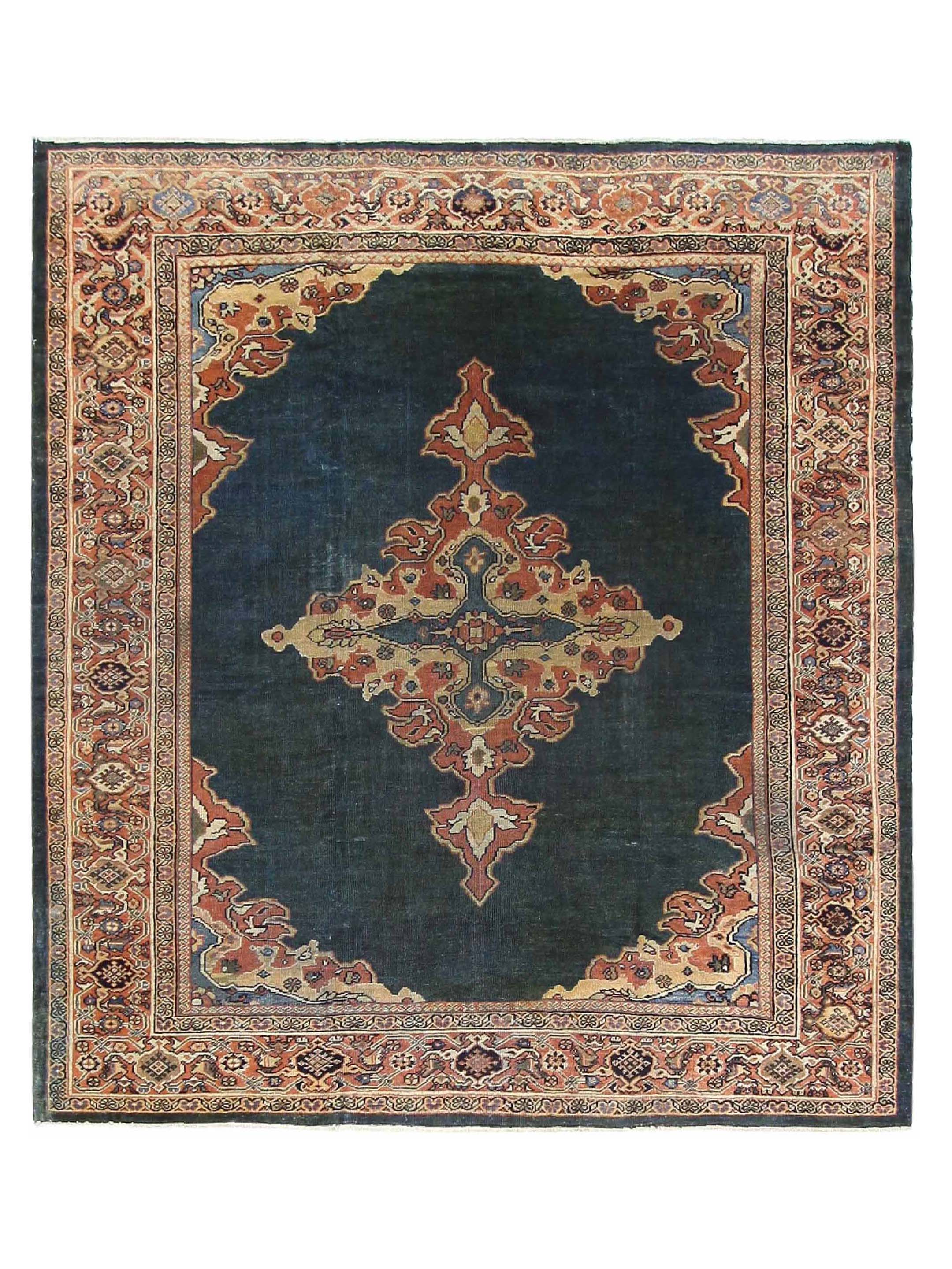 Antique Ziegler Indigo 9x10